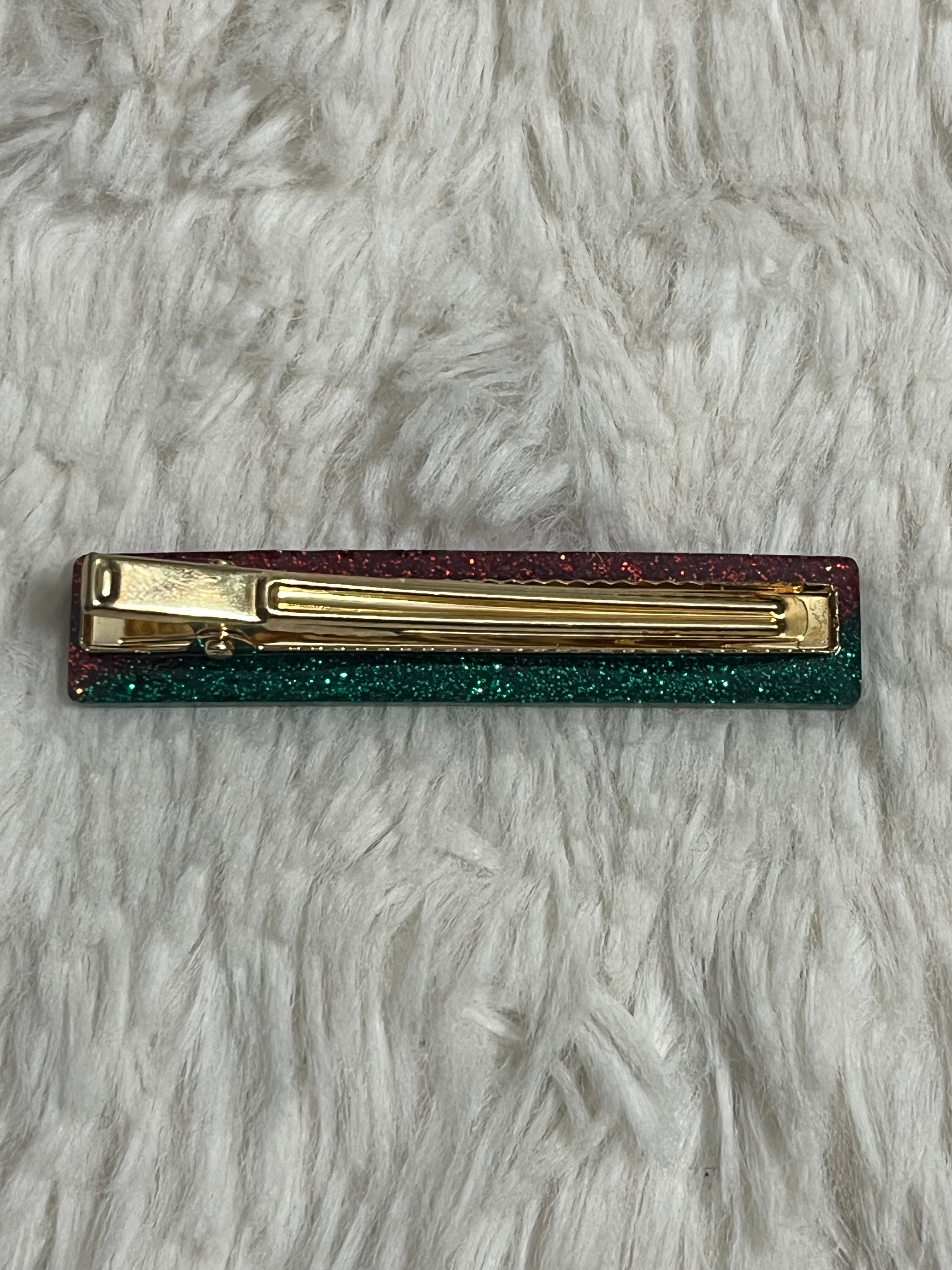 Christmas Stripe Hair Clip