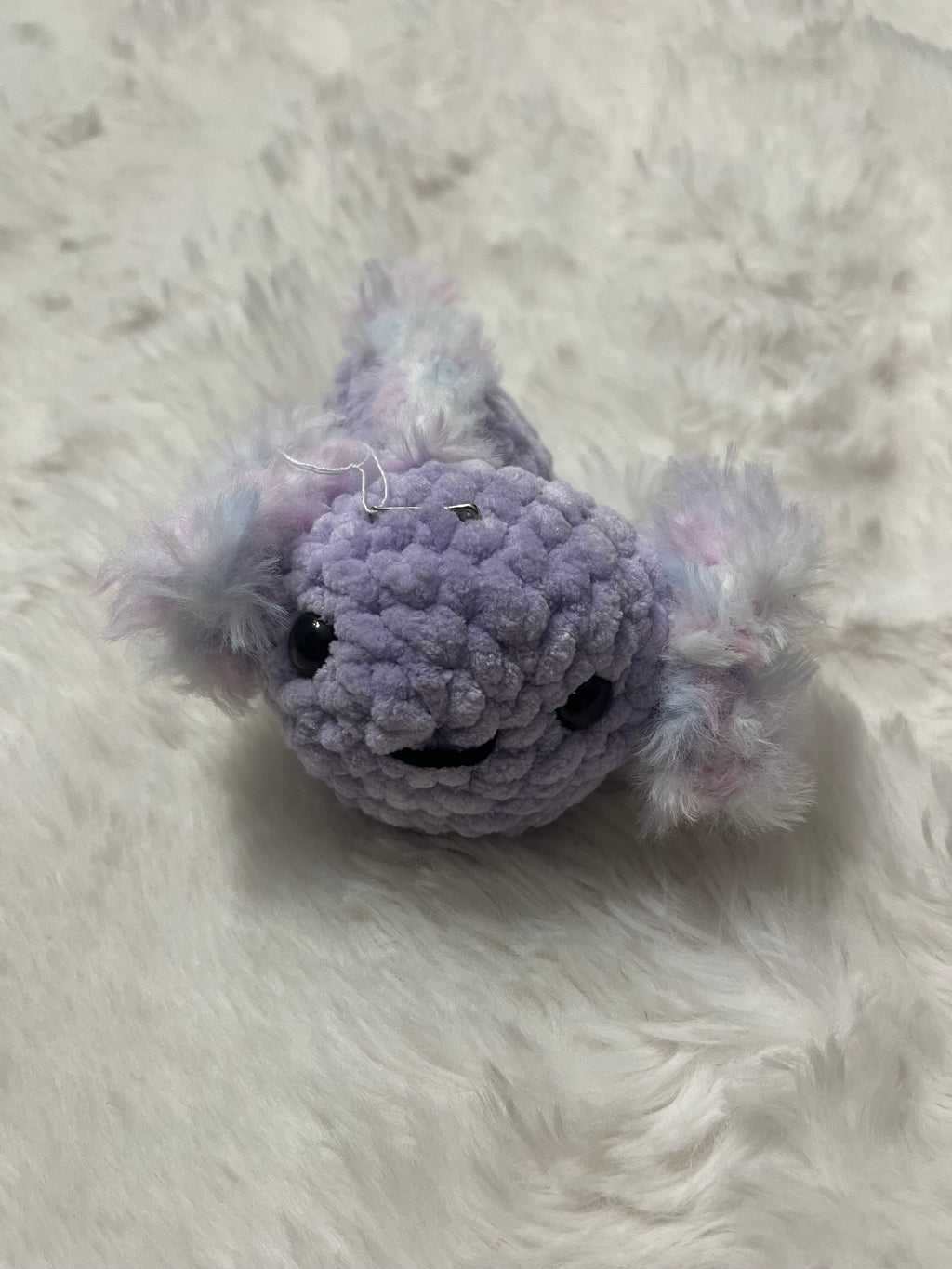 Pixie the Purple Axolotl Crochet Plushie