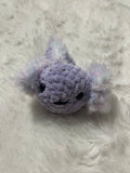 Pixie the Purple Axolotl Crochet Plushie