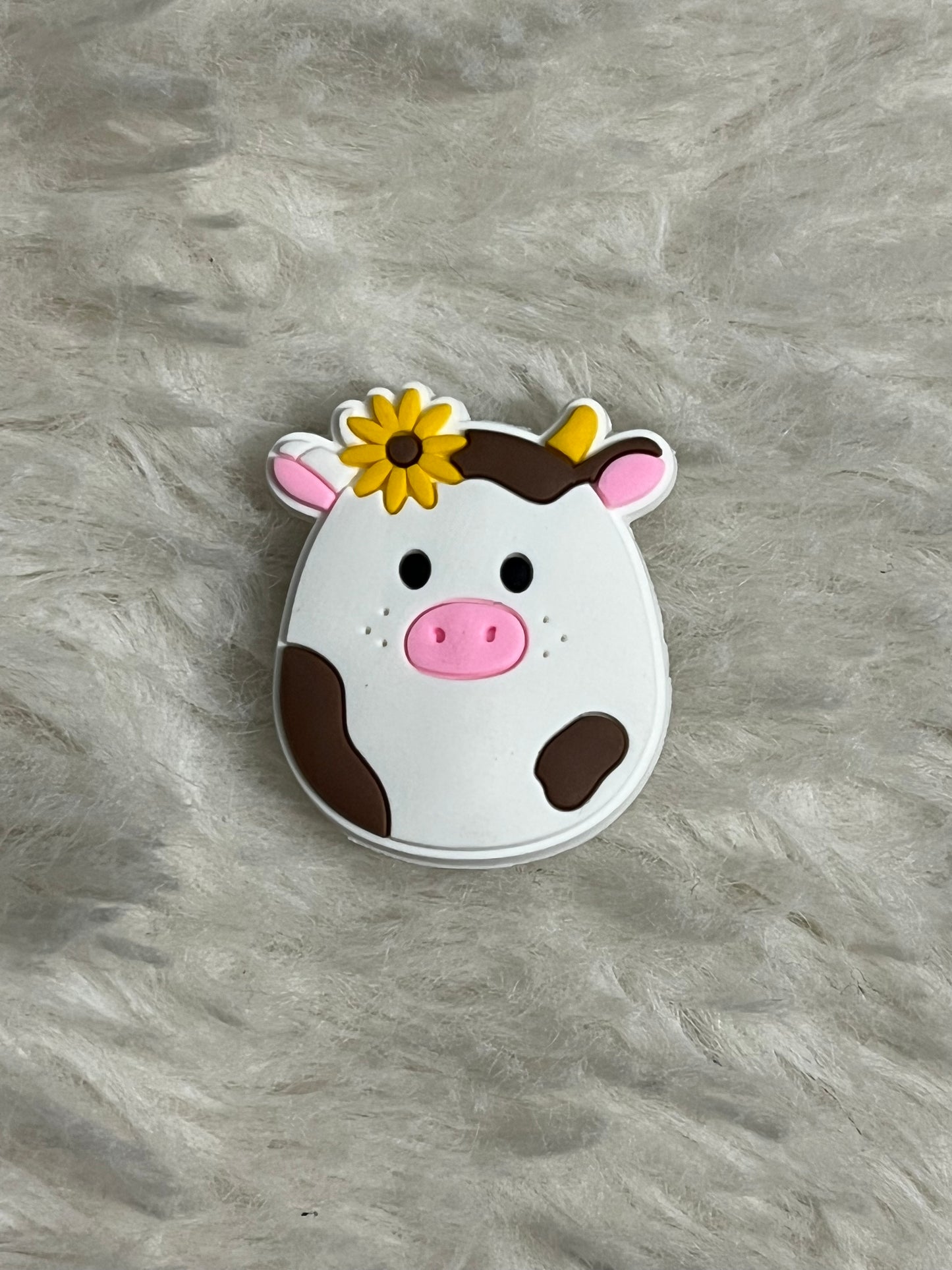 Squishmallow (Cow) Shoe Charms