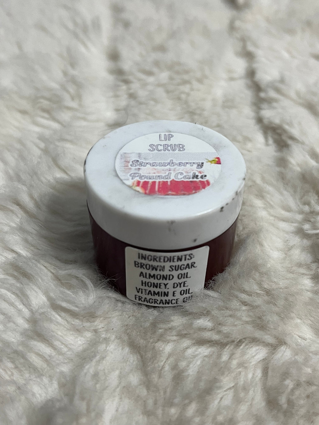 Strawberry Pound Cake Lip Scrub