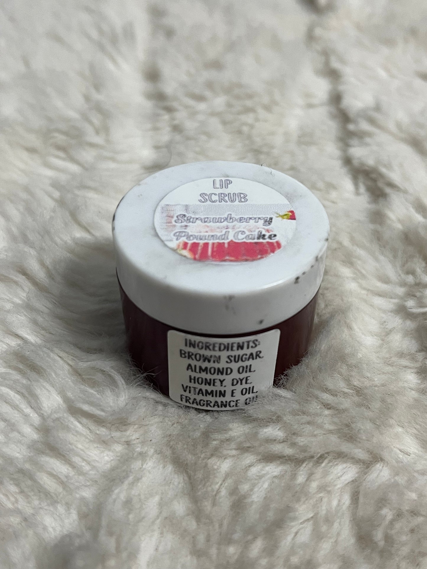 Strawberry Pound Cake Lip Scrub