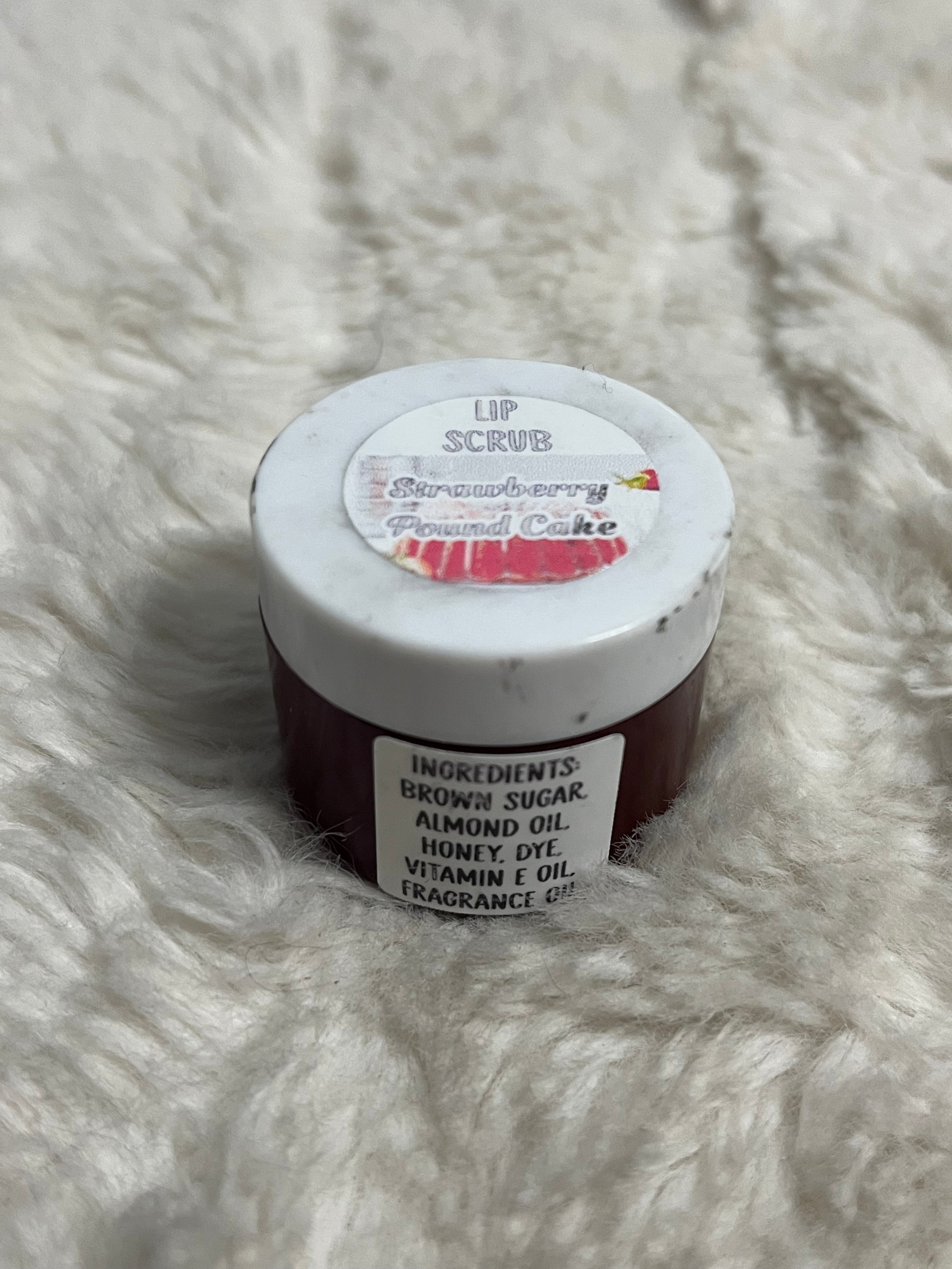 Strawberry Pound Cake Lip Scrub