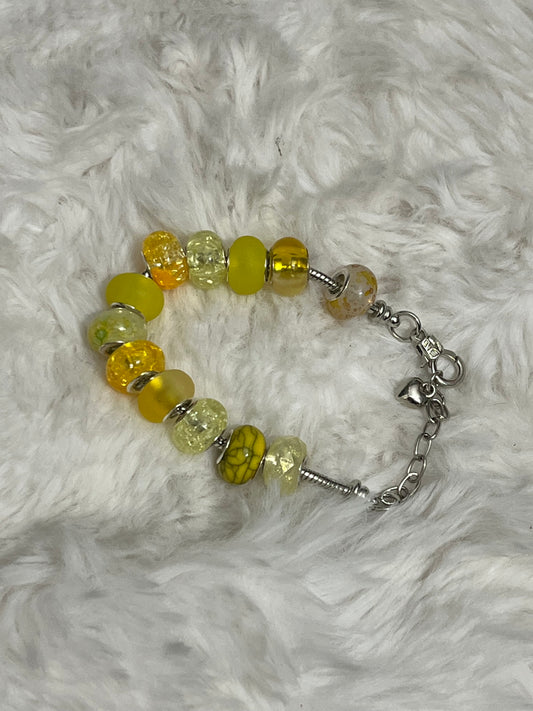 Citrus Glow Charm Bracelet