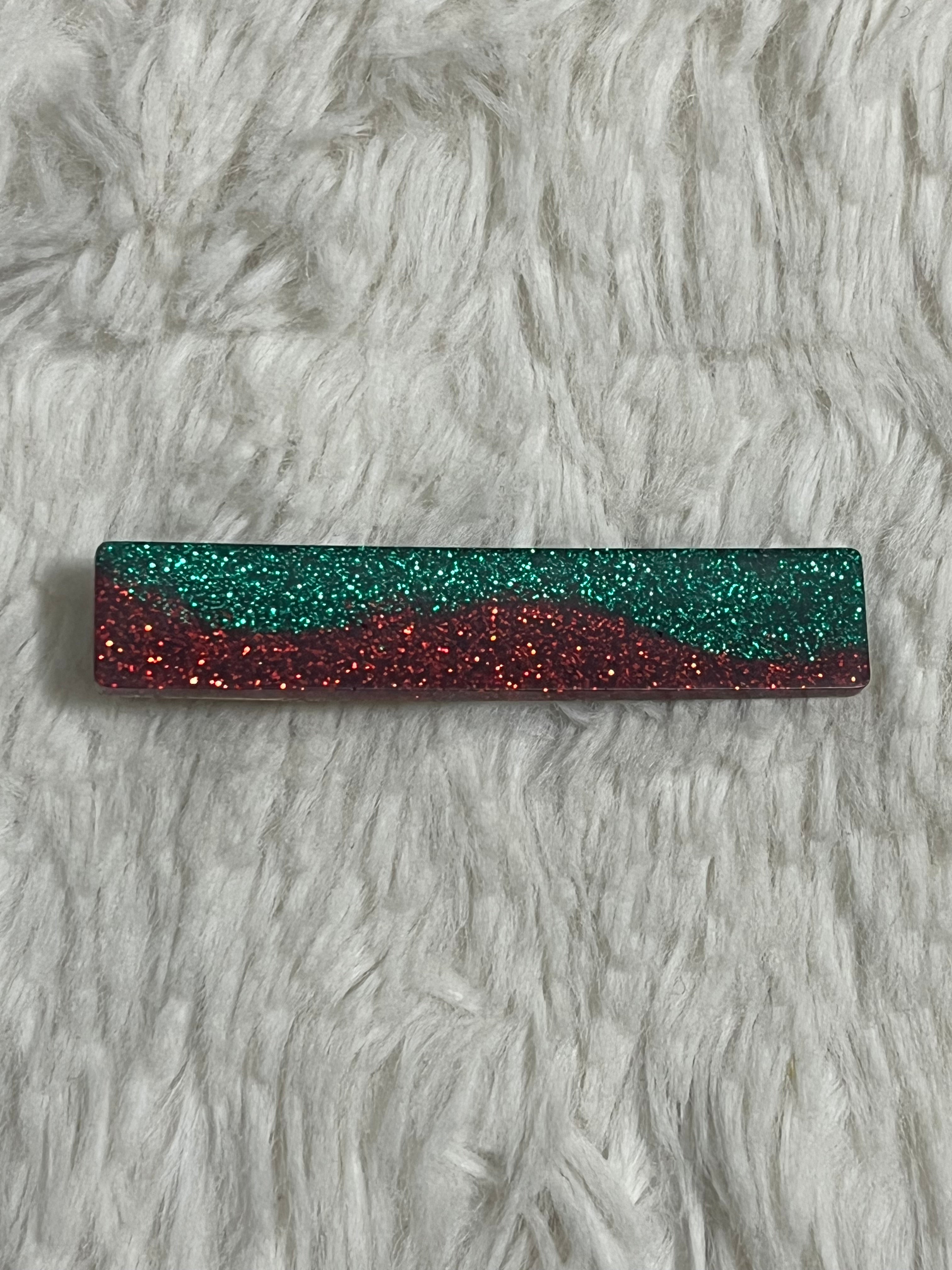 Christmas Stripe Hair Clip