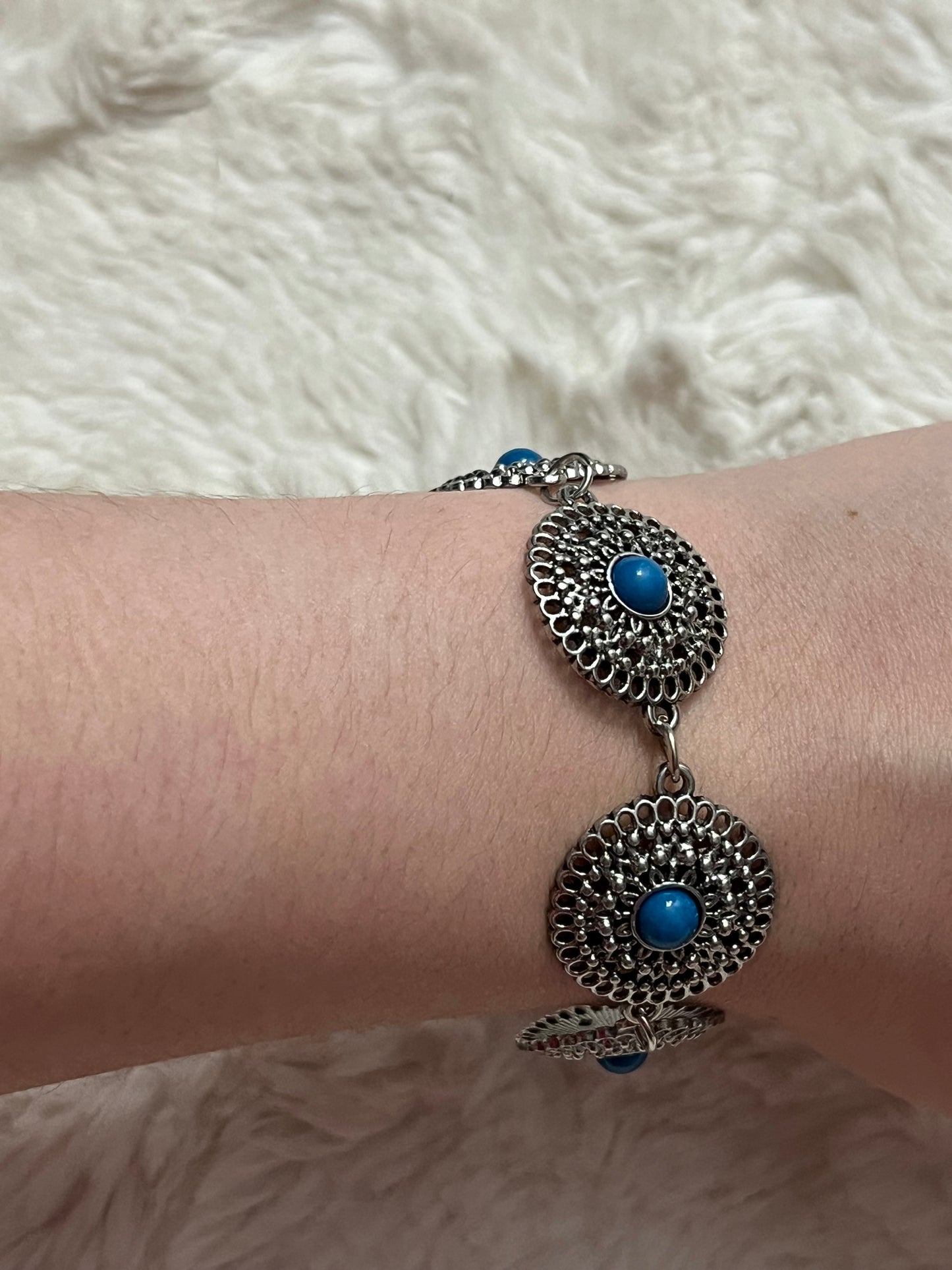 Turquoise Sunburst Bracelet