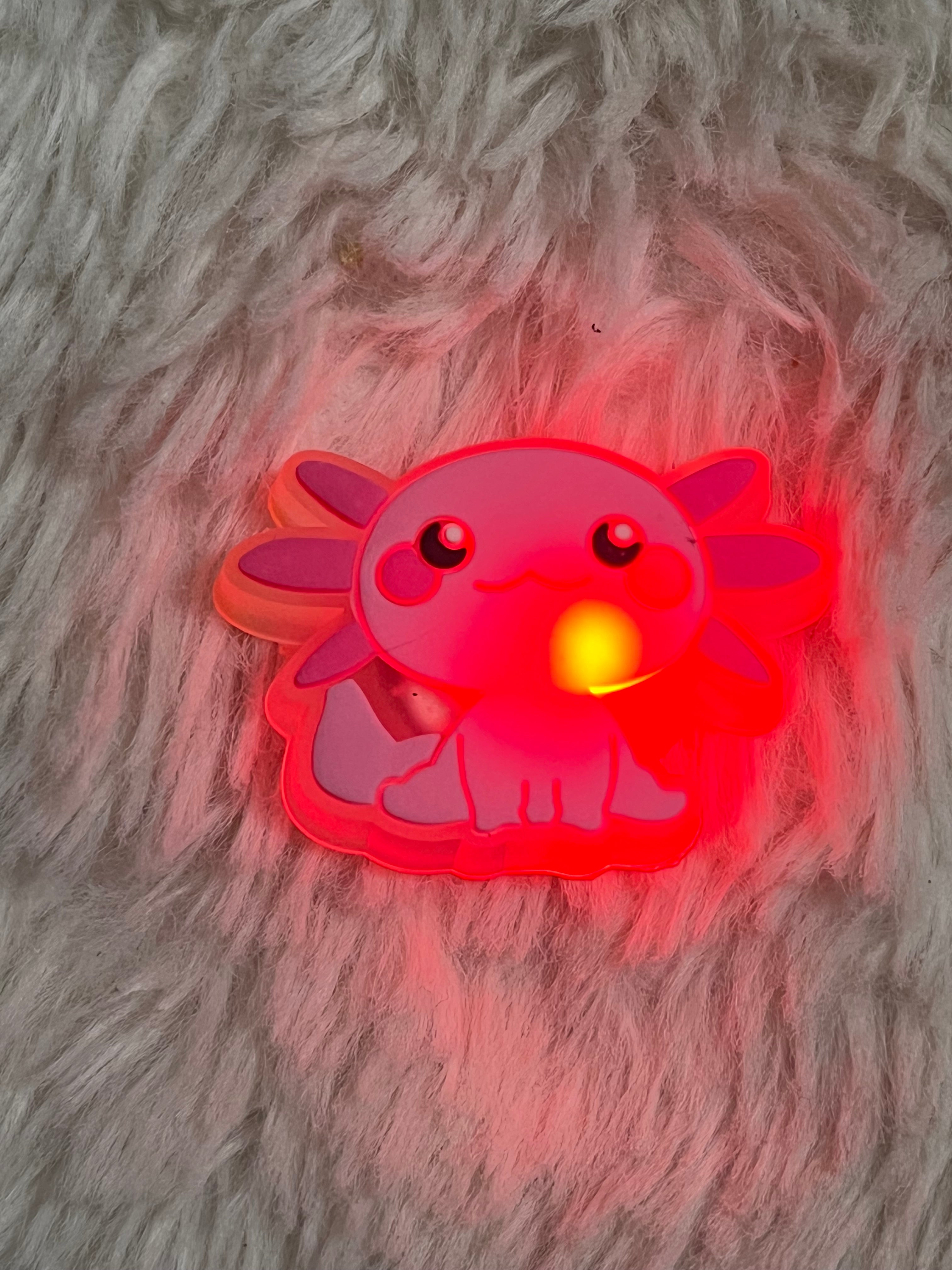 Axolotl Light Up Shoe Charm