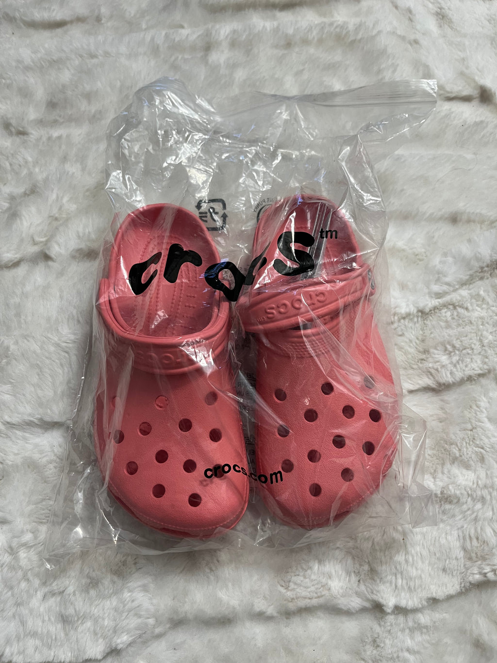 Peach Crocs