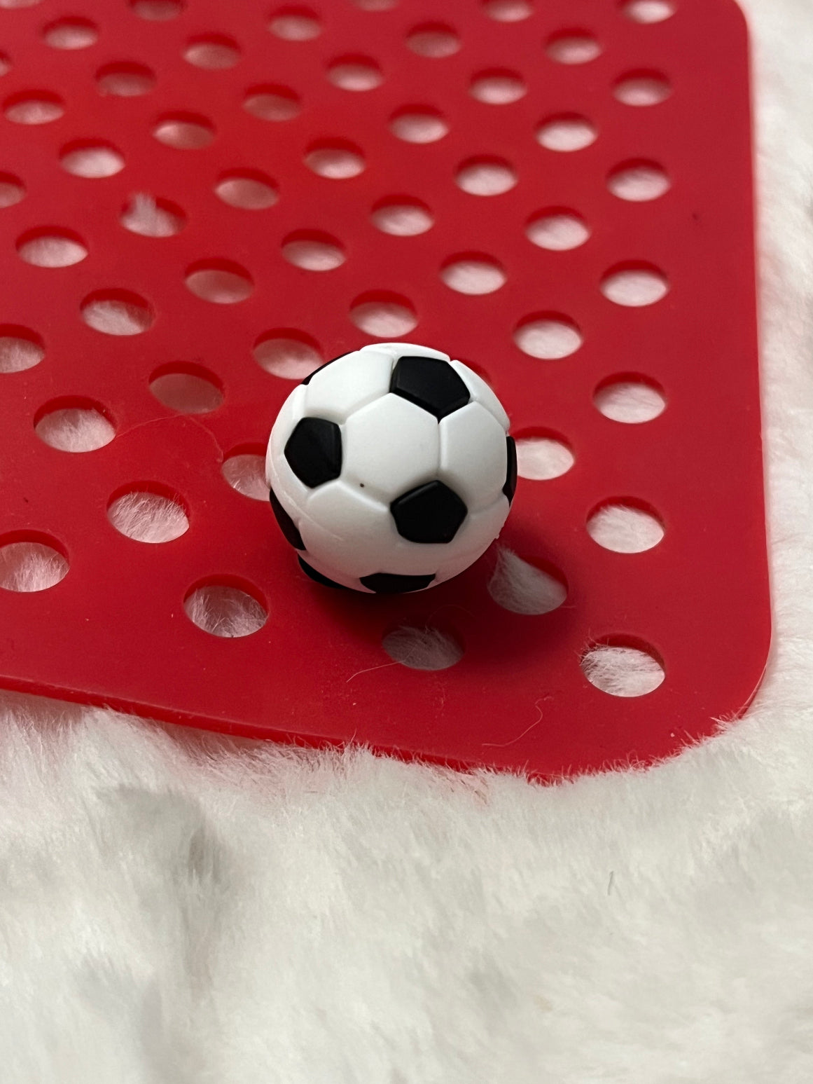 Soccer Ball Shoe Charm