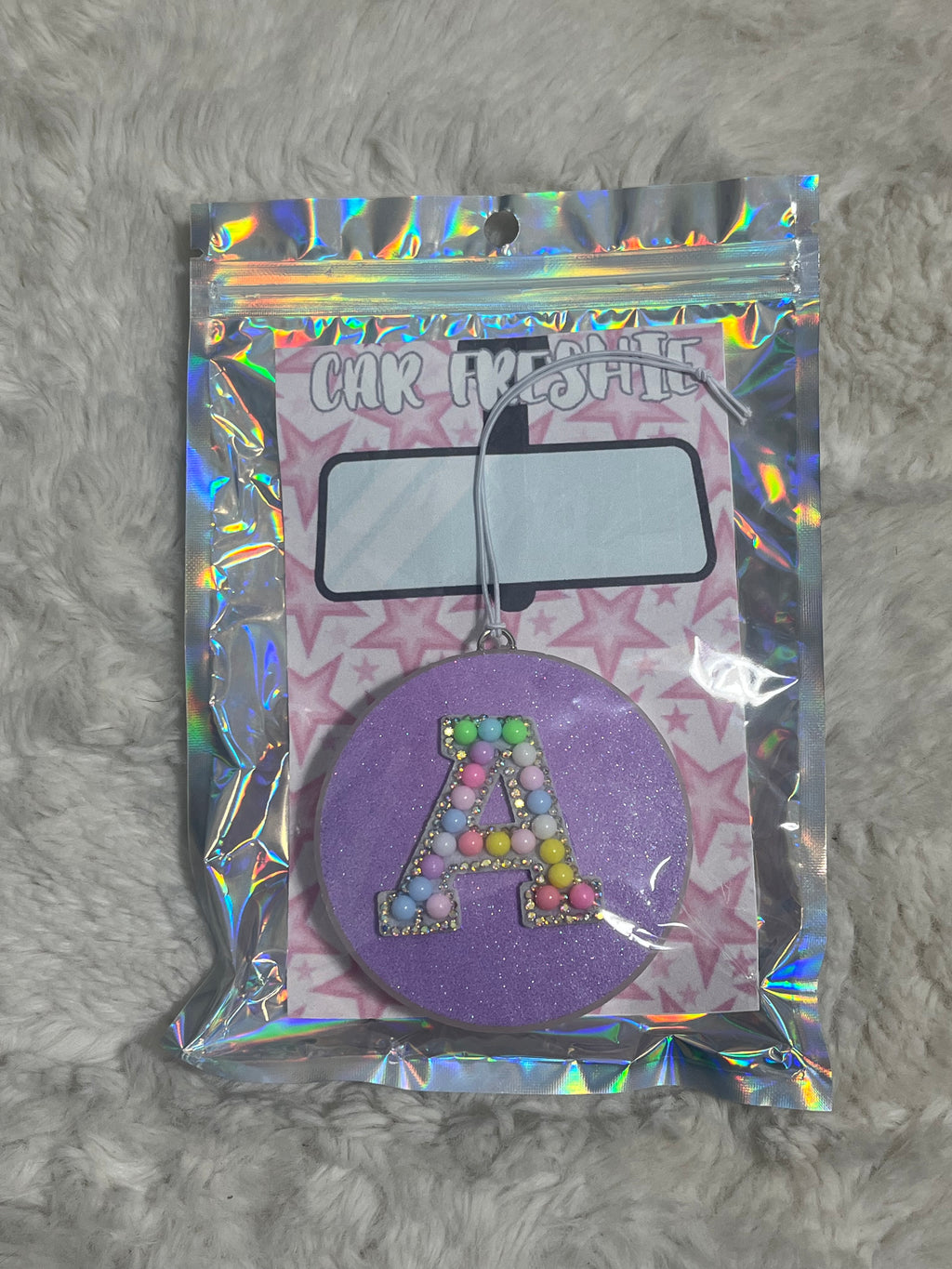 Beaded Letter Freshie