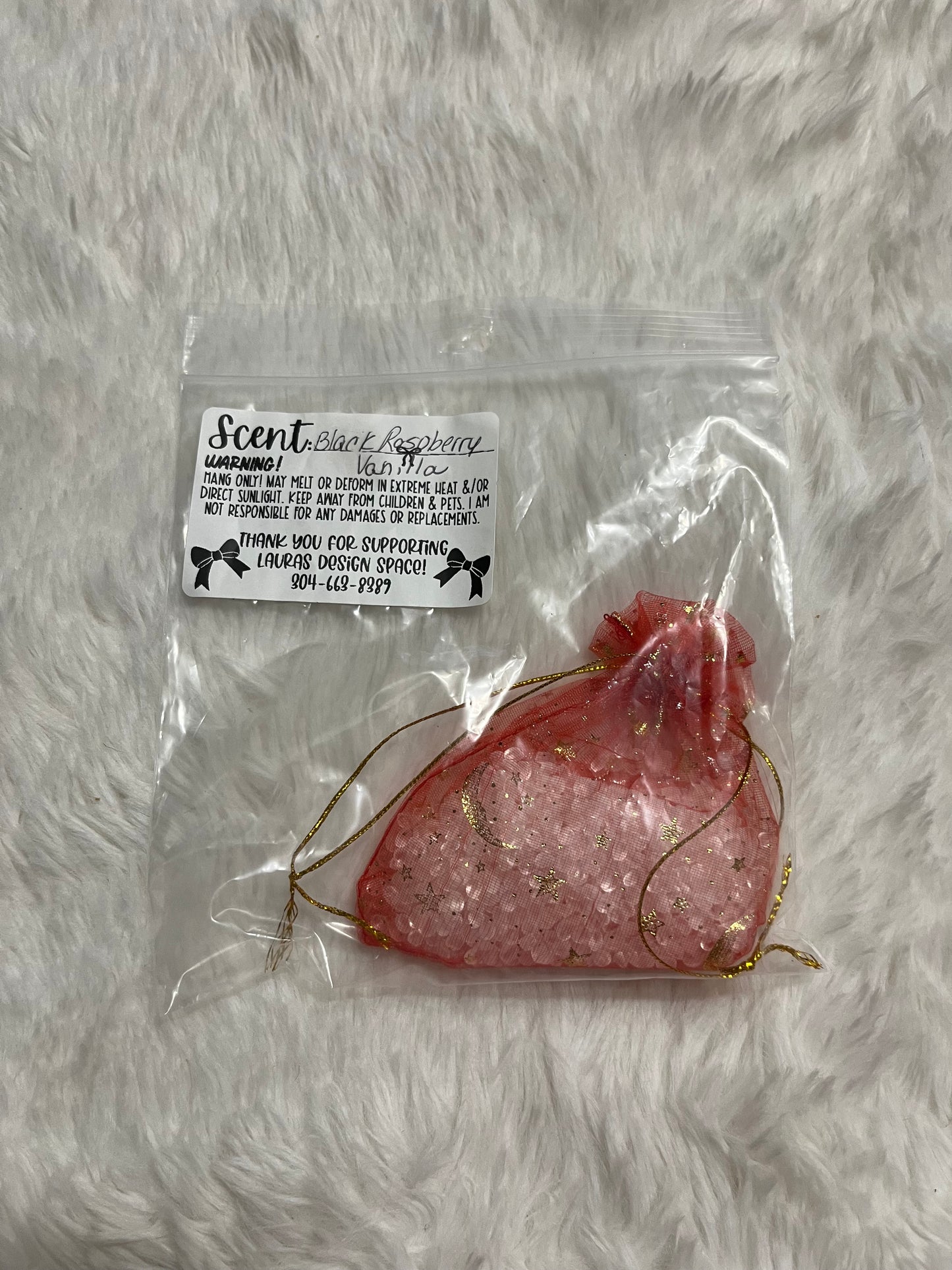 Black Raspberry Vanilla Freshie Satchel