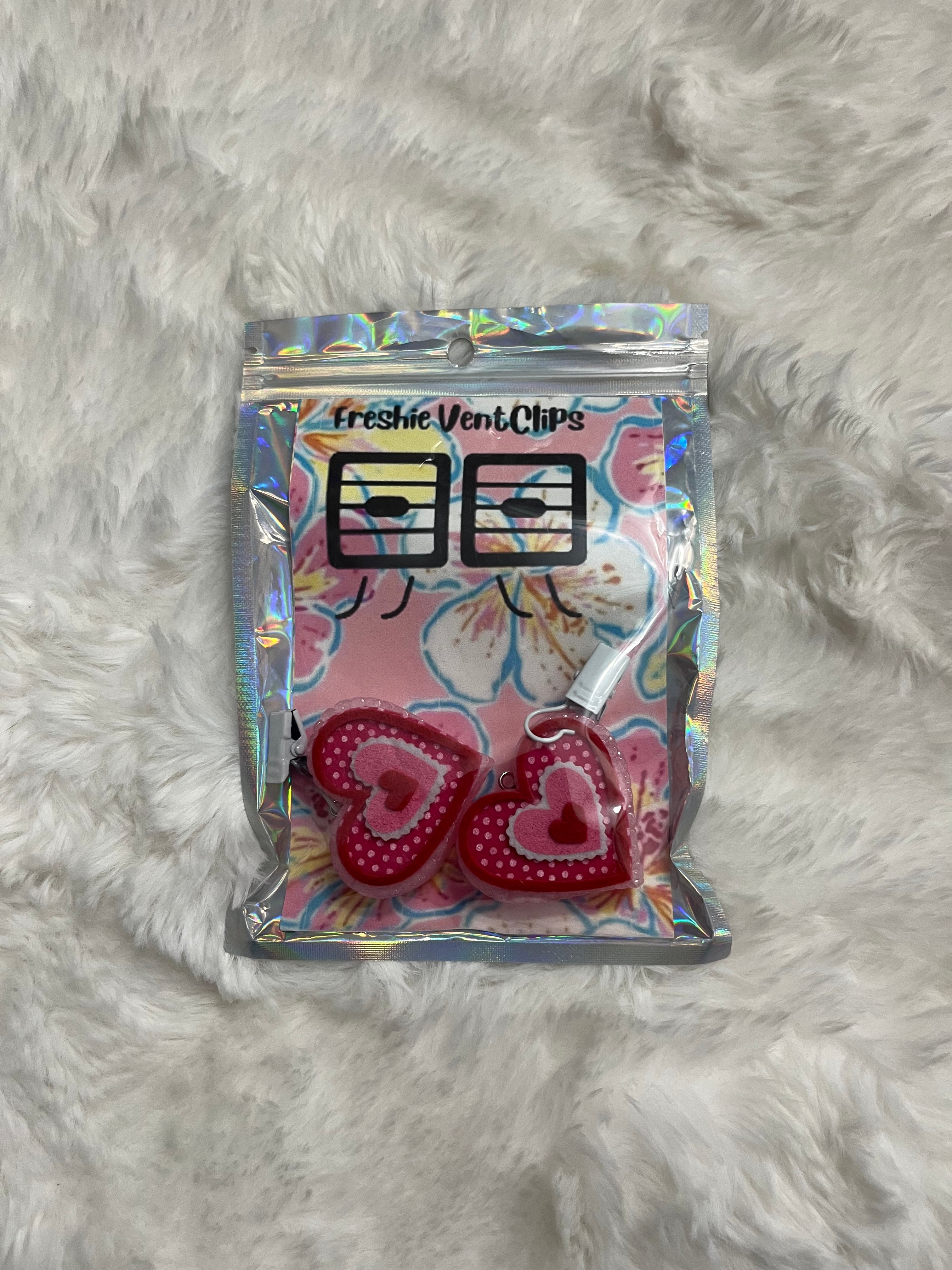 Heart Freshie Vent Clips