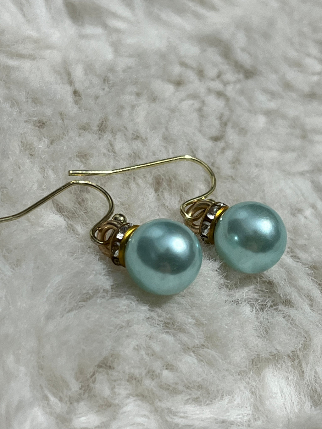 Aqua Pearl Earrings