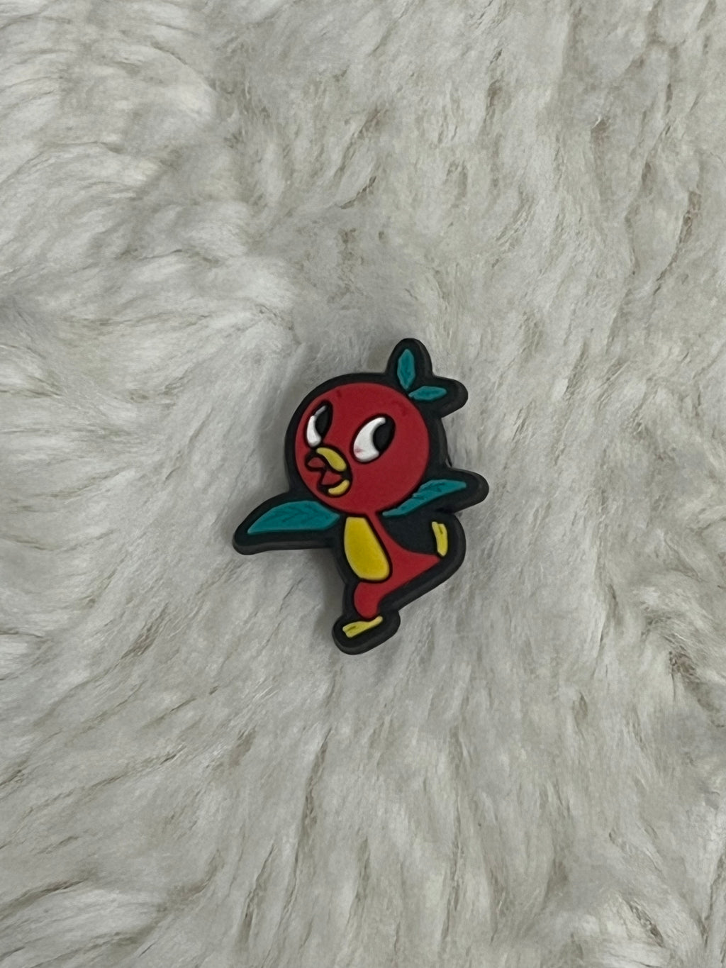 Orange Bird Shoe Charm