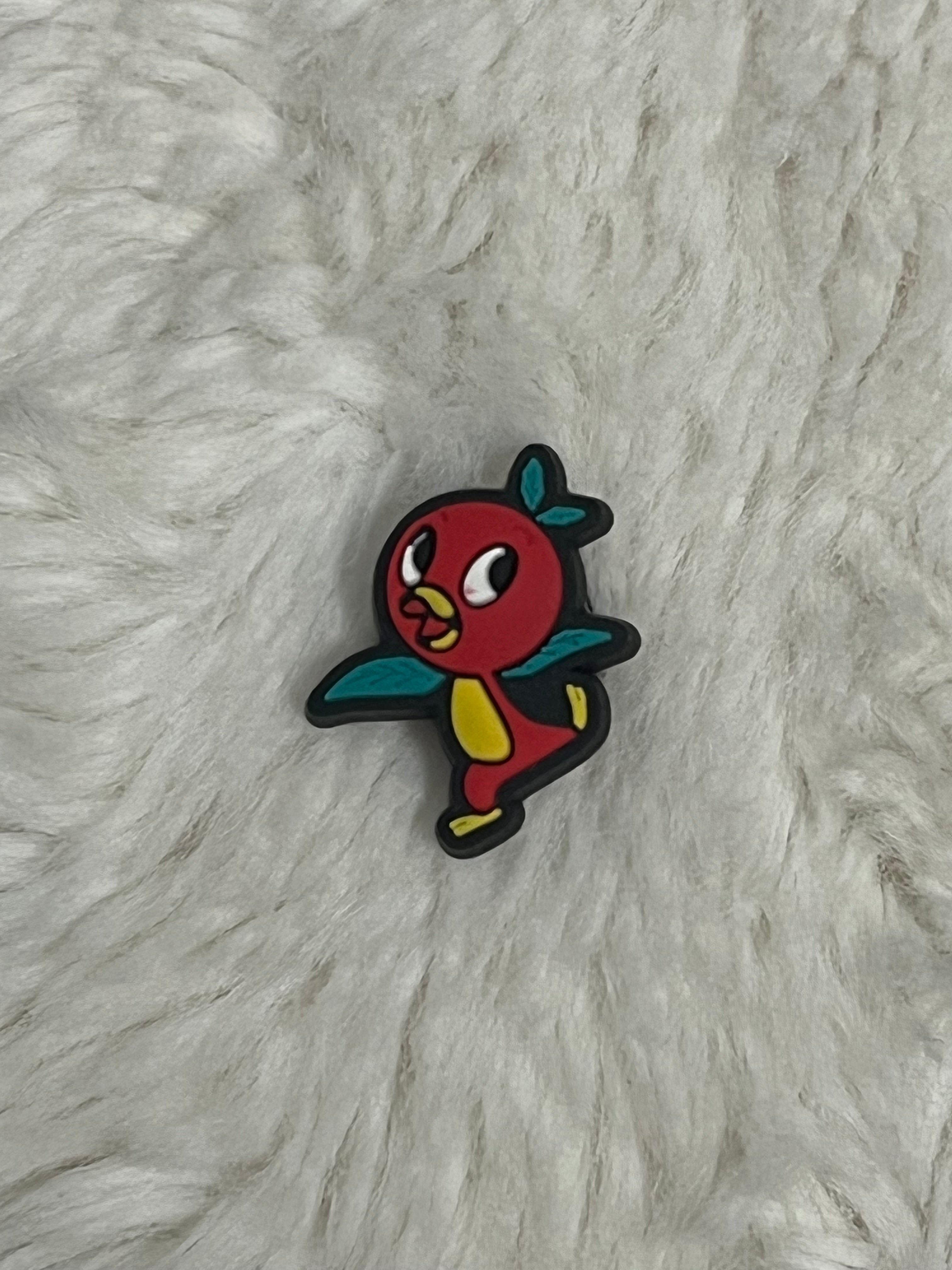 Orange Bird Shoe Charm