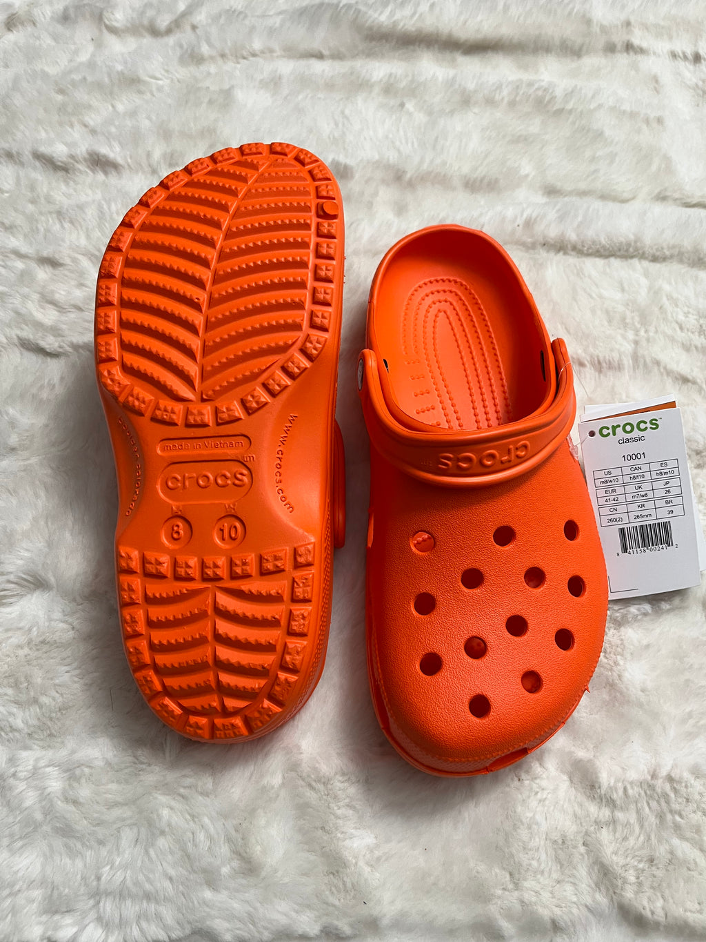 Orange Crocs
