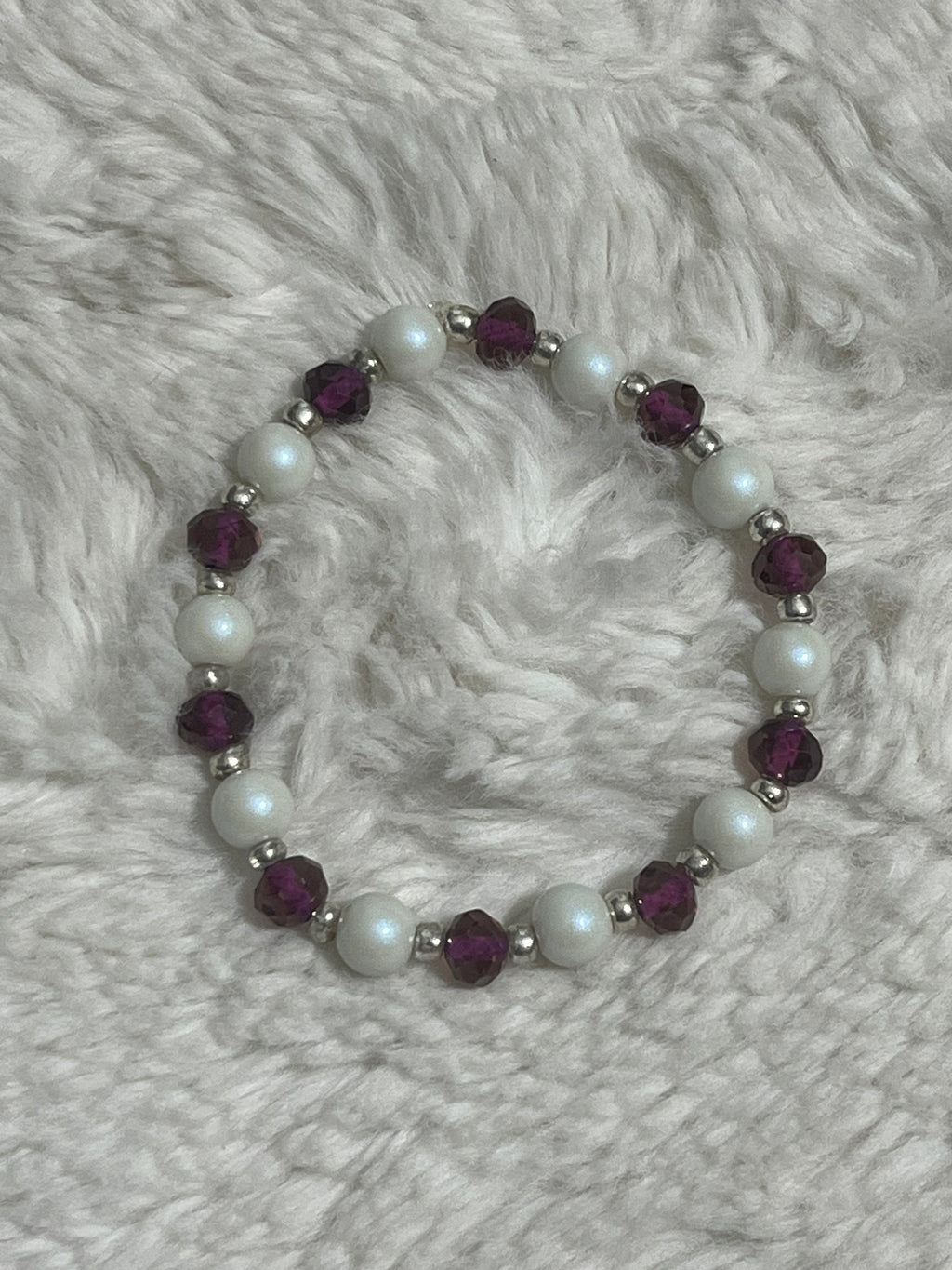 Plum Pearl Bracelet