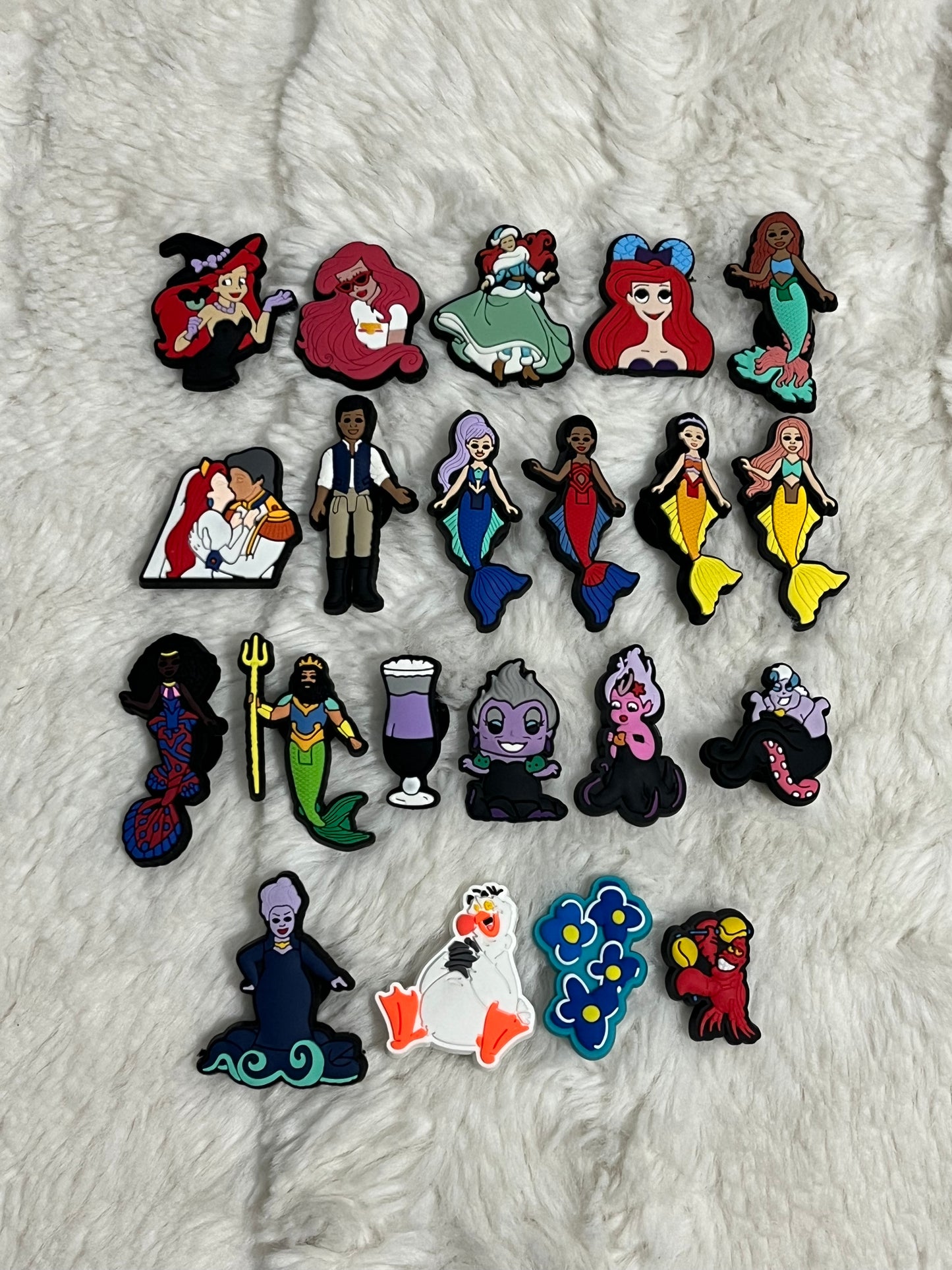 Little Mermaid Shoe Charms