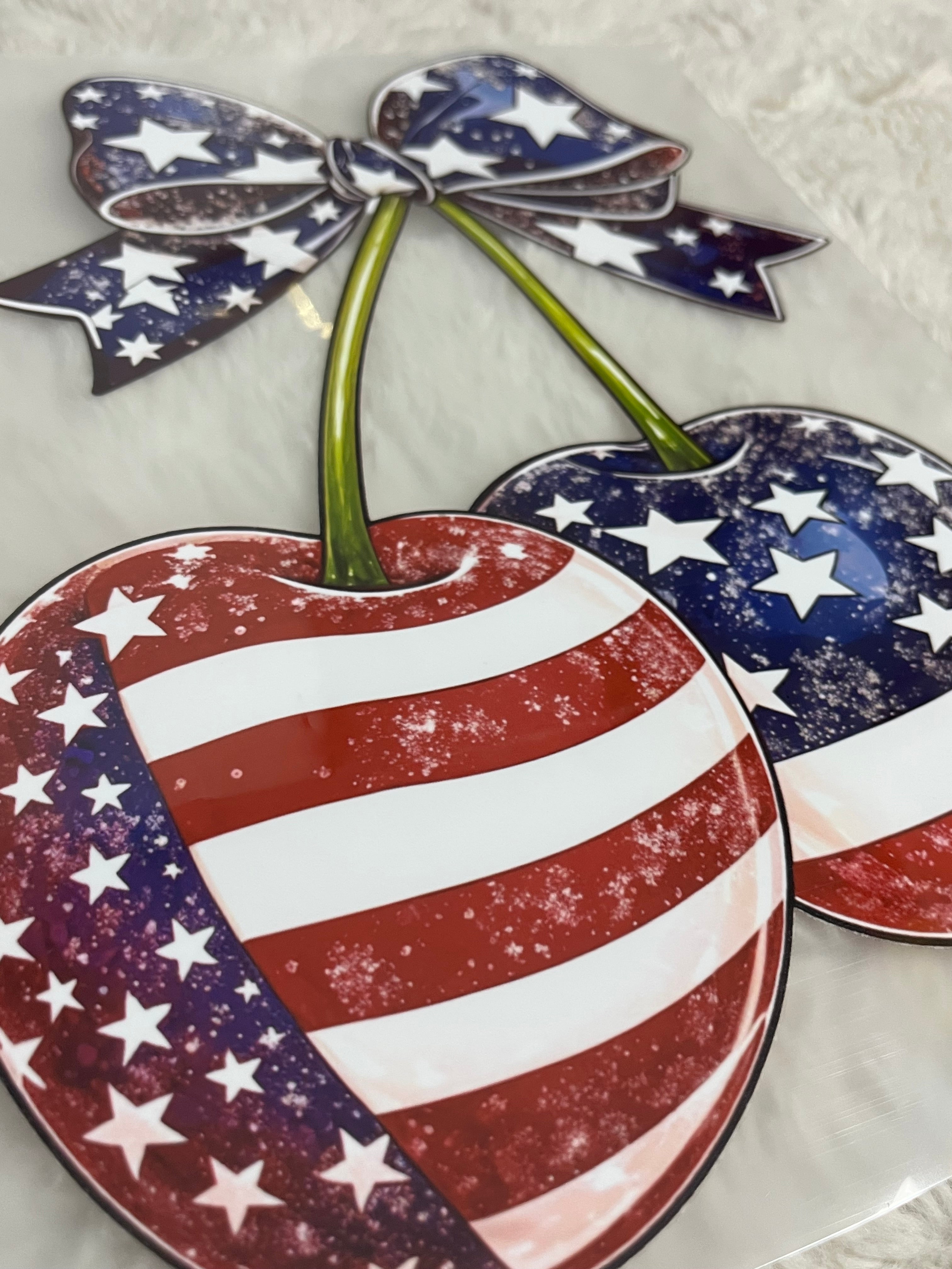 Patriotic Cherries Top