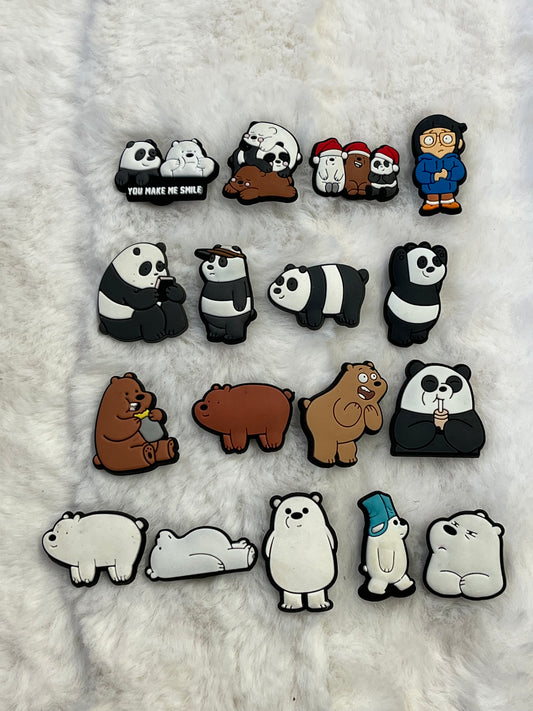 We Bare Bears Croc Charms
