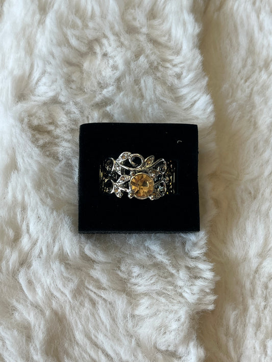 Golden Bloom Paparazzi Ring