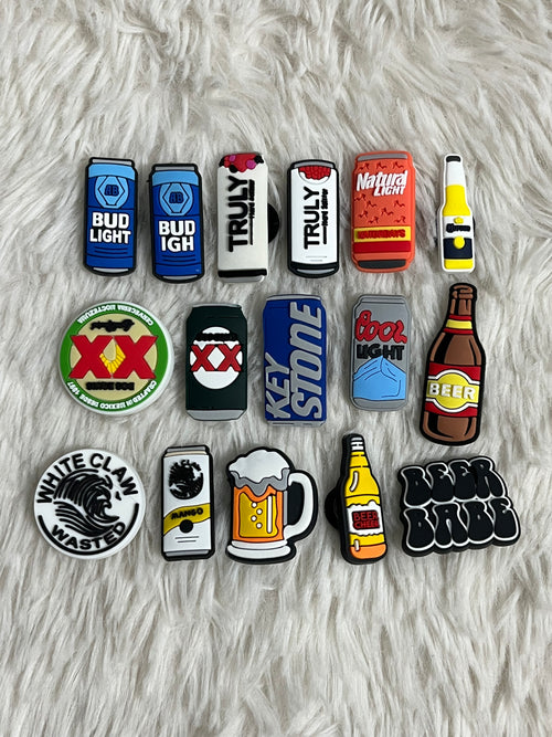 Alcohol (Beer) Shoe Charms
