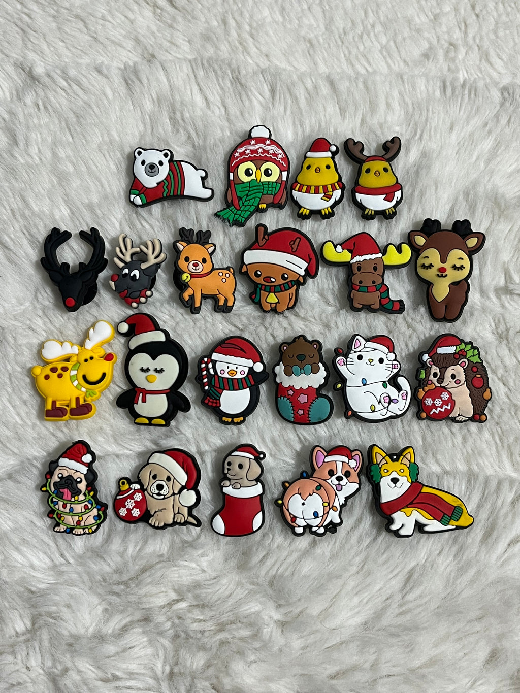 Christmas (Animals) Shoe Charms
