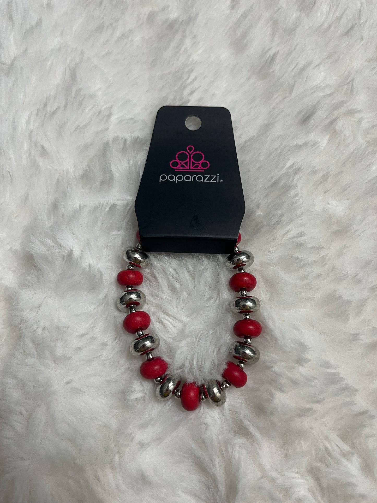 Crimson Chrome Paparazzi Bracelet