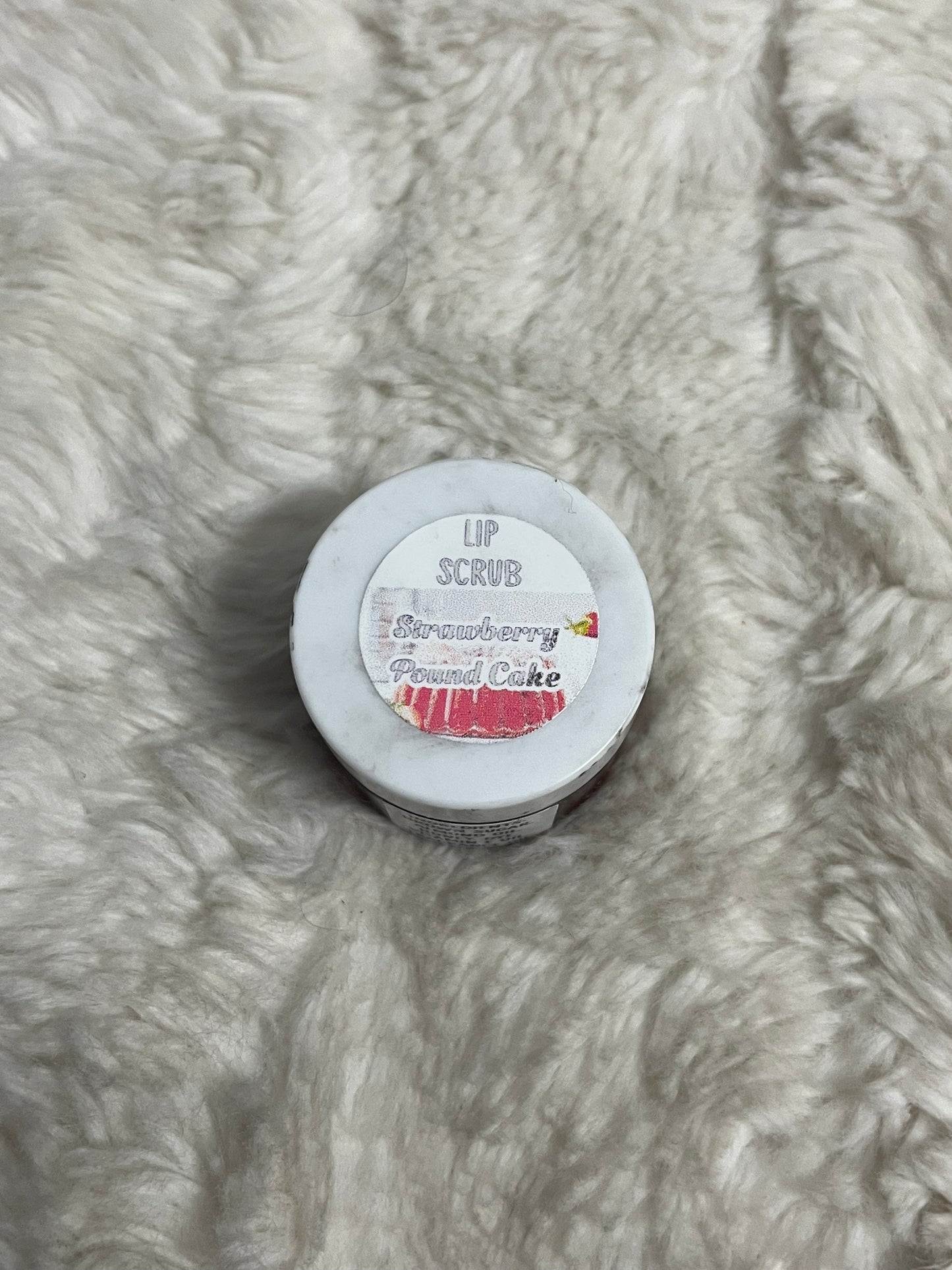 Strawberry Pound Cake Lip Scrub