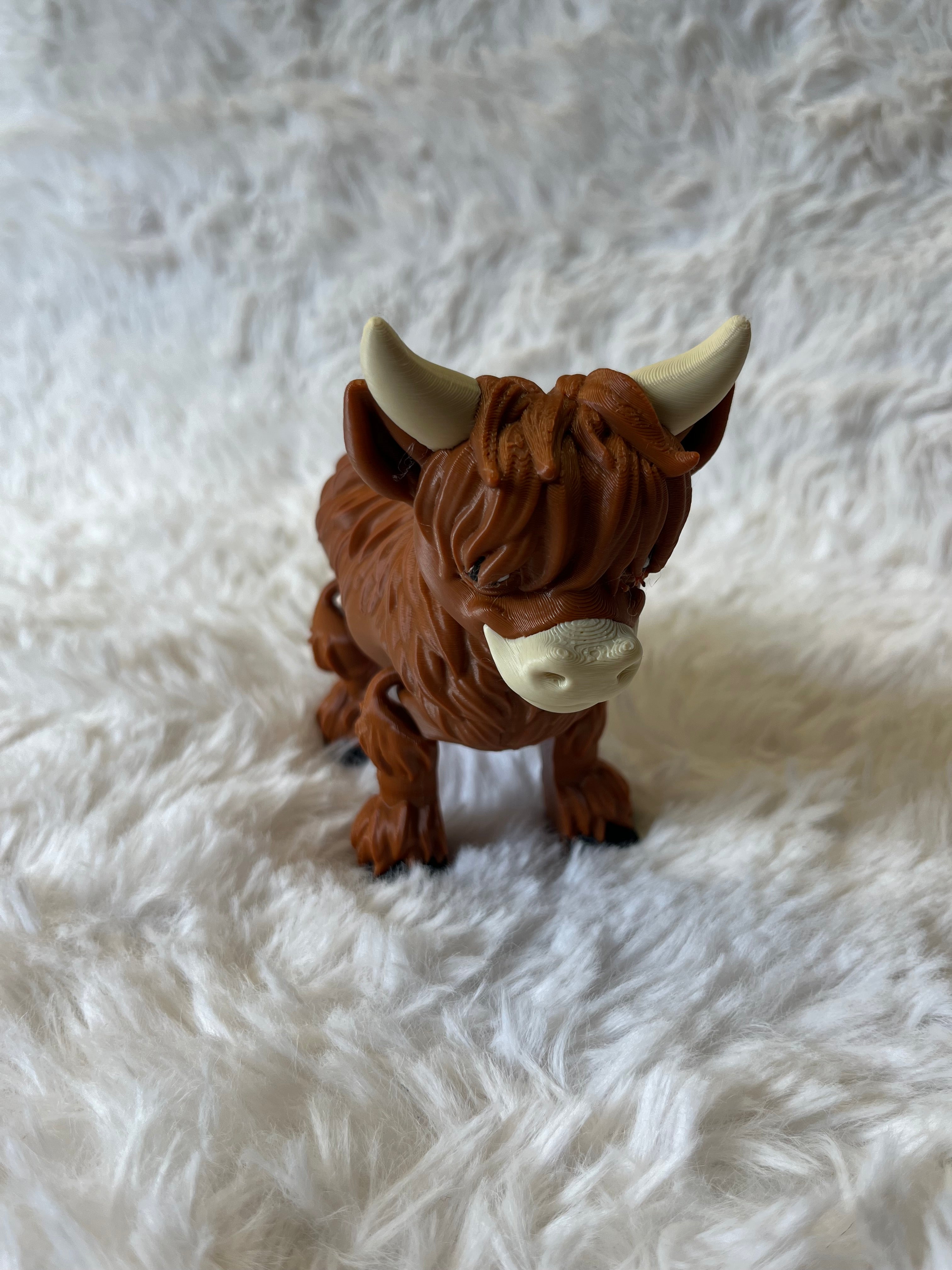 Highland Cow 3D Print