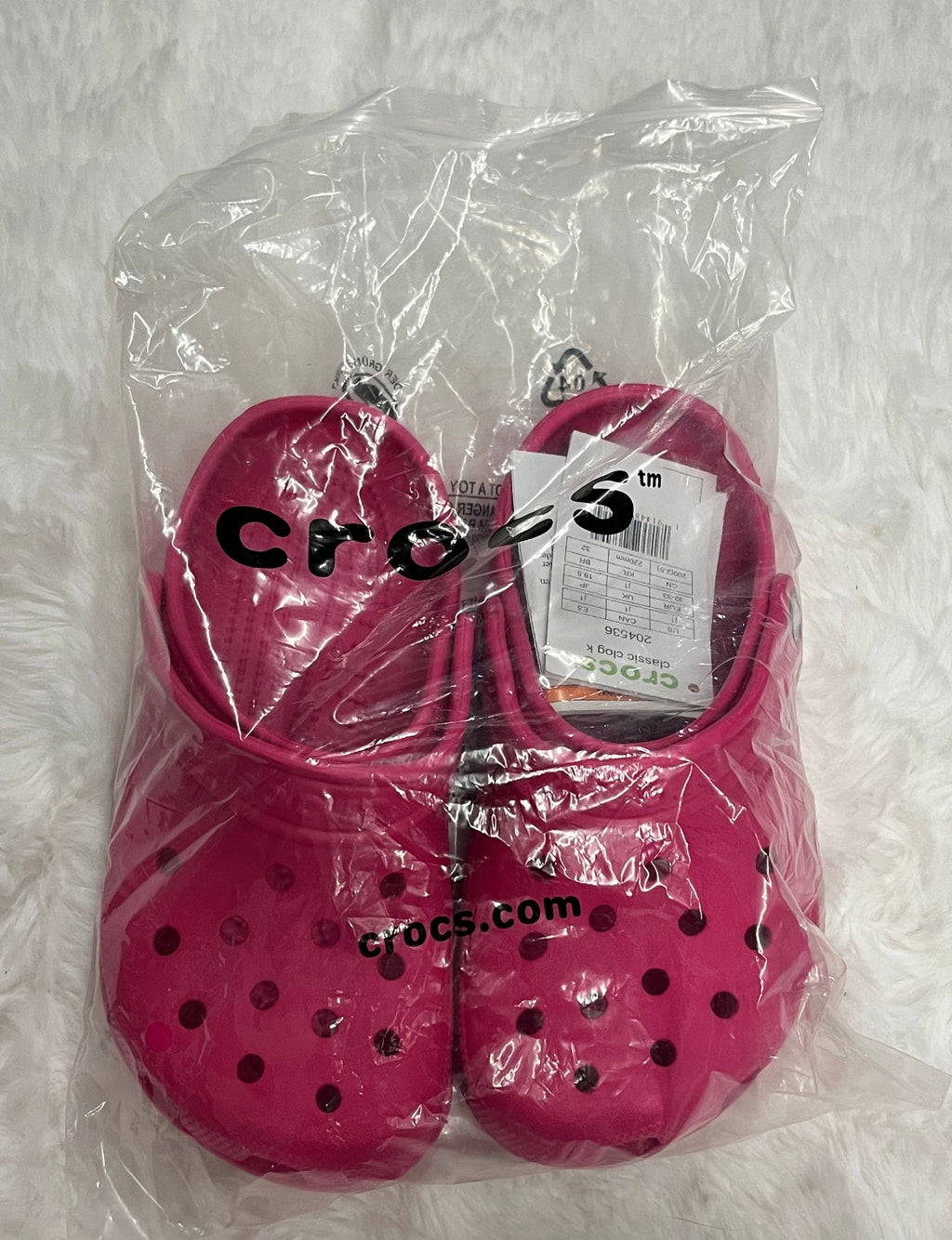 Dark Pink Crocs