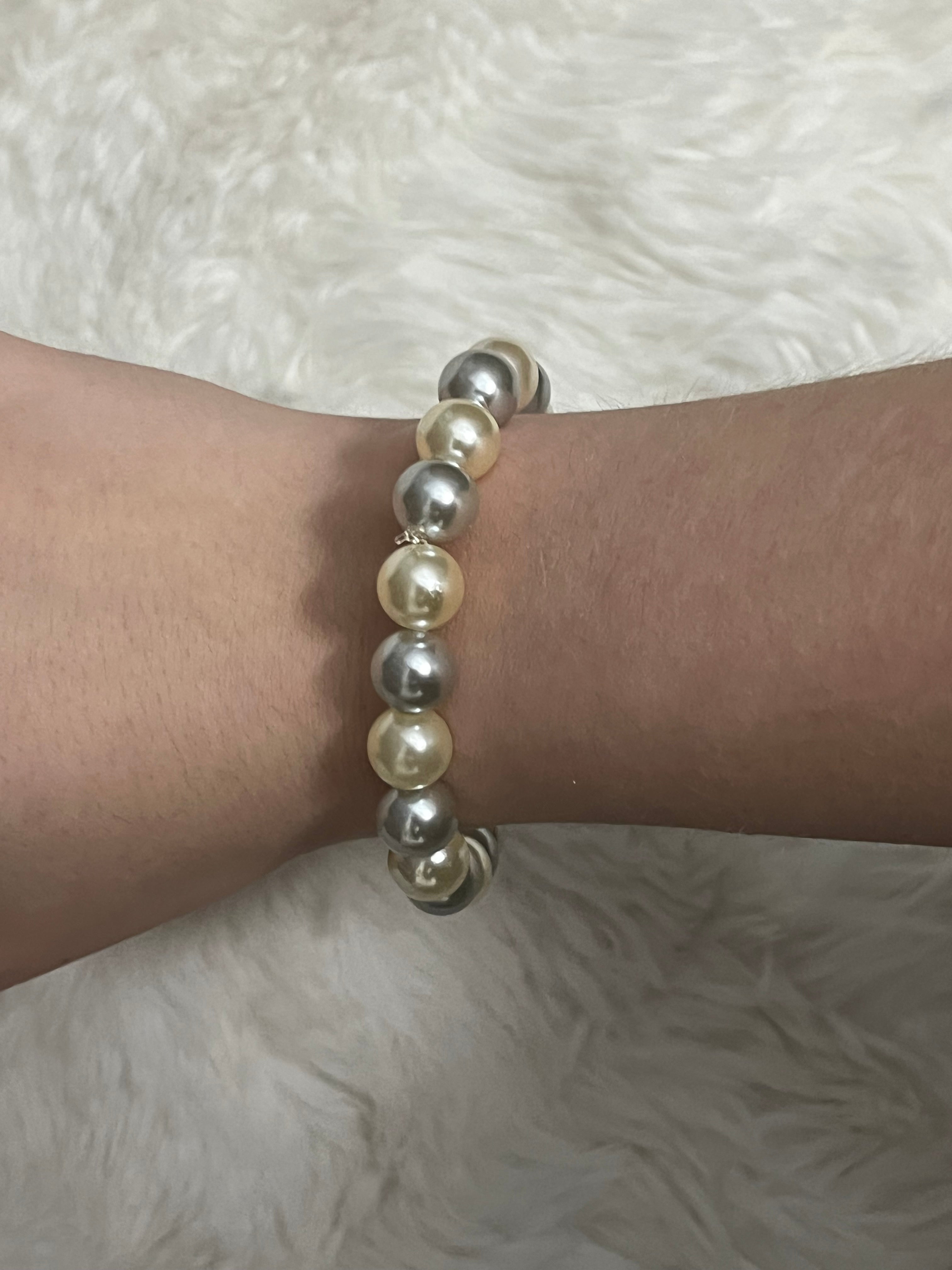 Silver Champagne Elegance Bracelet