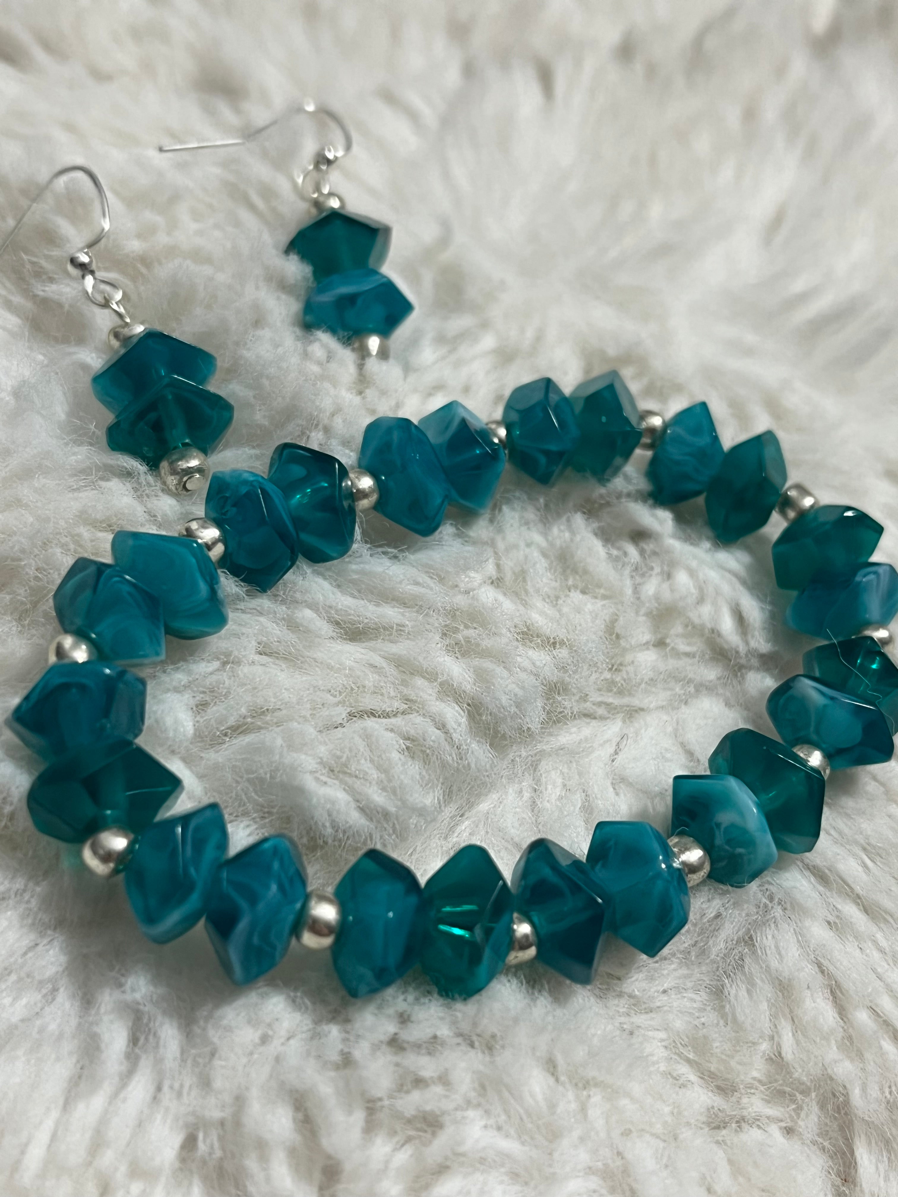 Teal Tide Twist Bracelet Set
