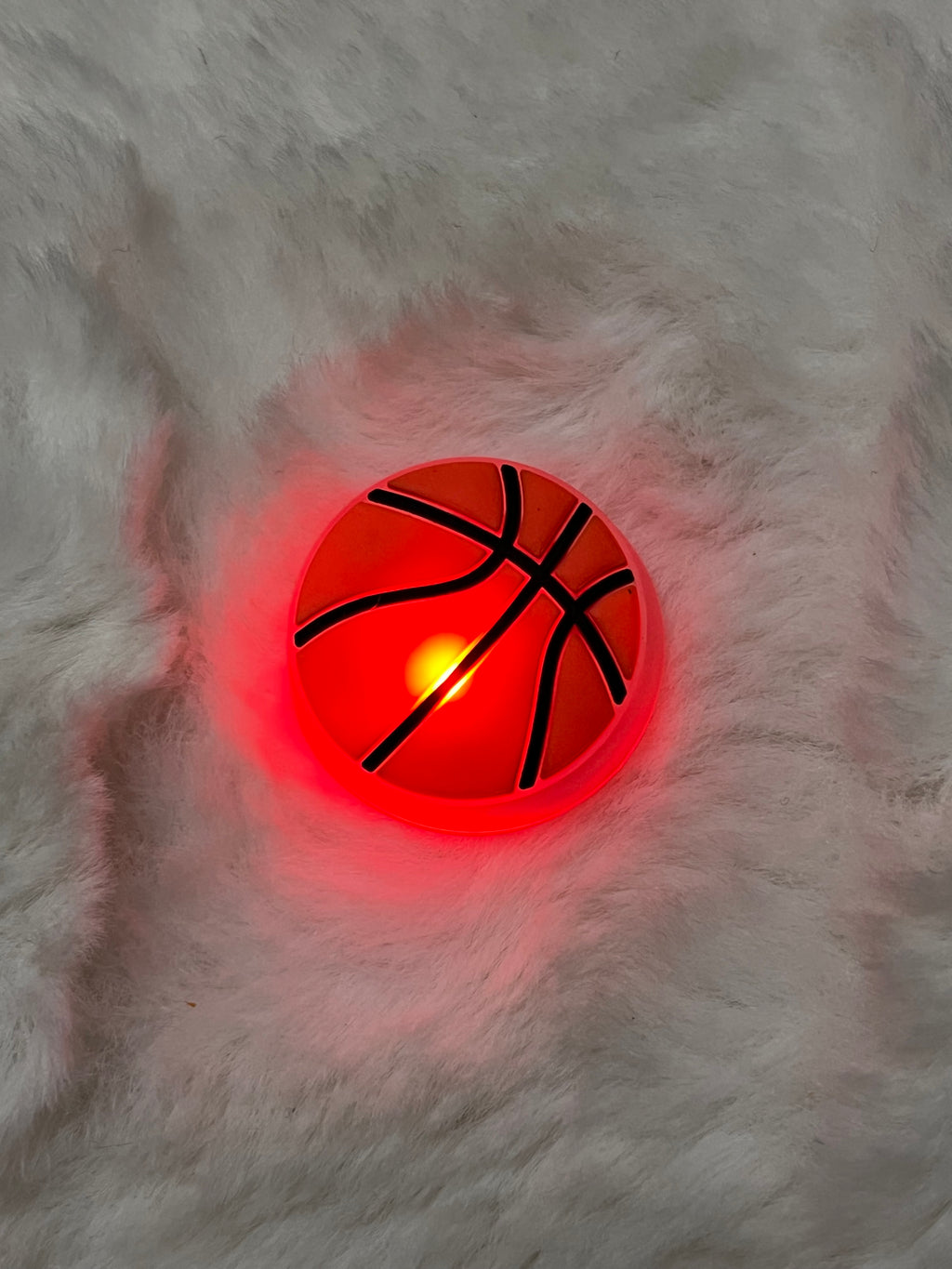 Light Up Basketball Croc Charm