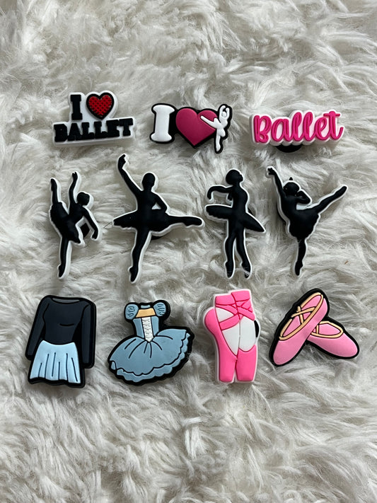 Ballet Shoe Charm Set
