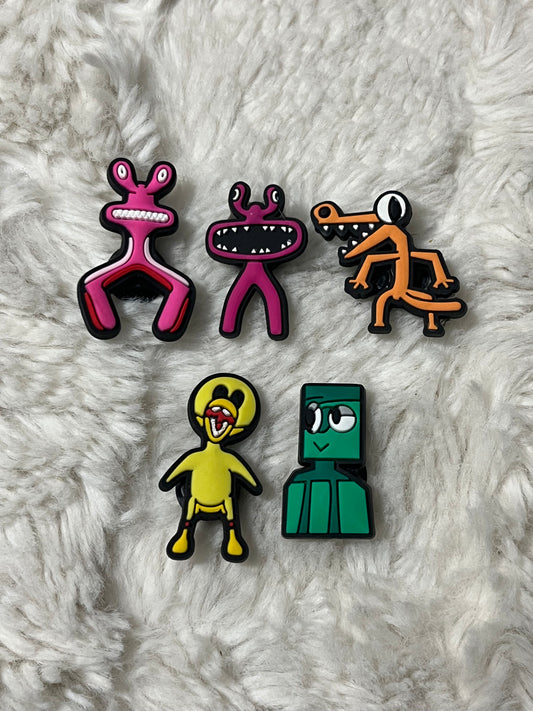 Rainbow Friends Shoe Charms