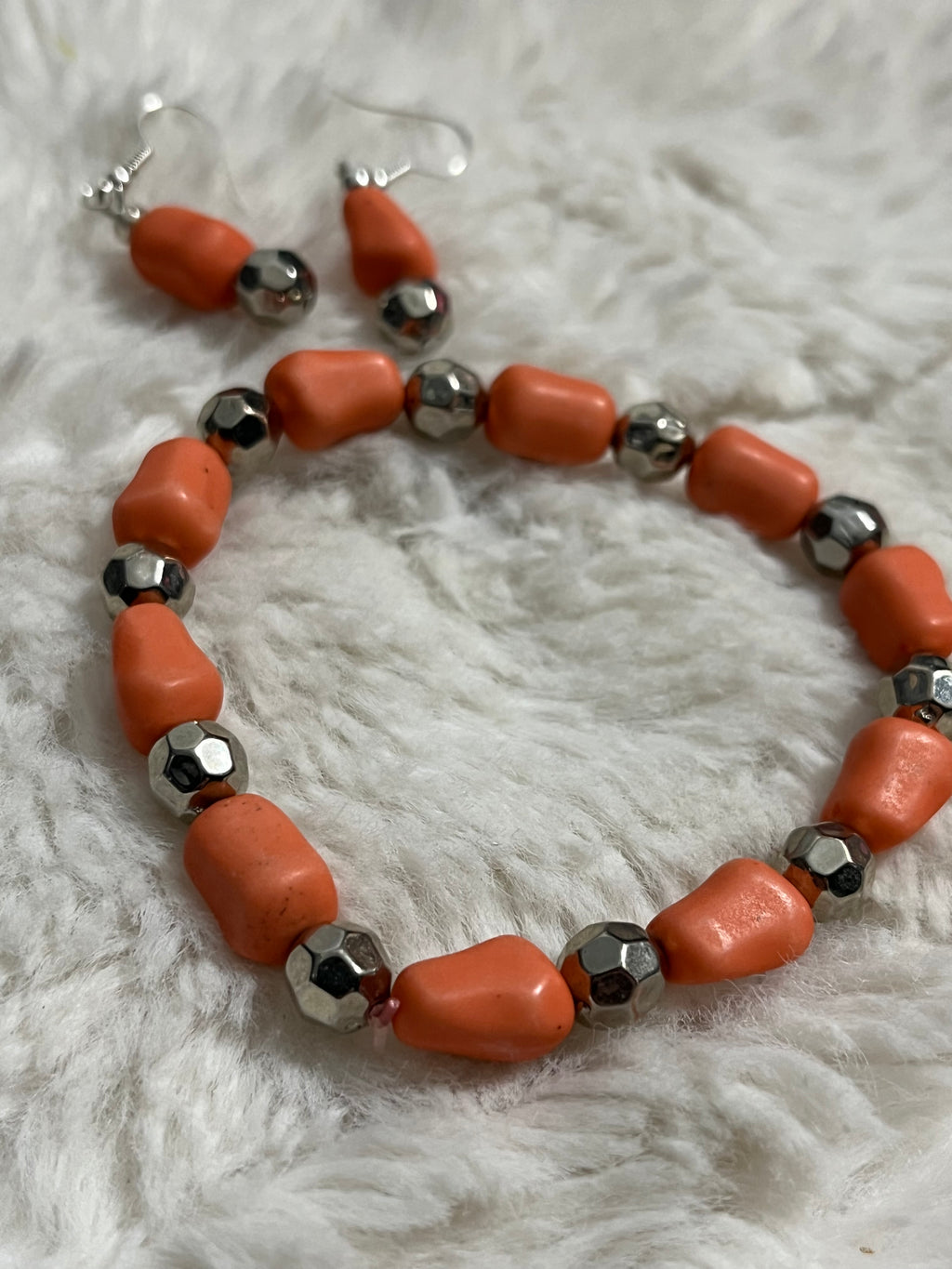 Coral Steel Bracelet Set