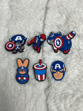 Captain America Shoe Charms