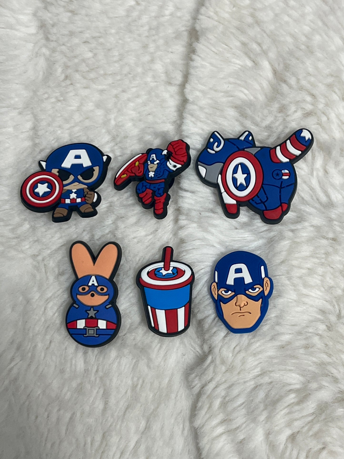 Captain America Shoe Charms