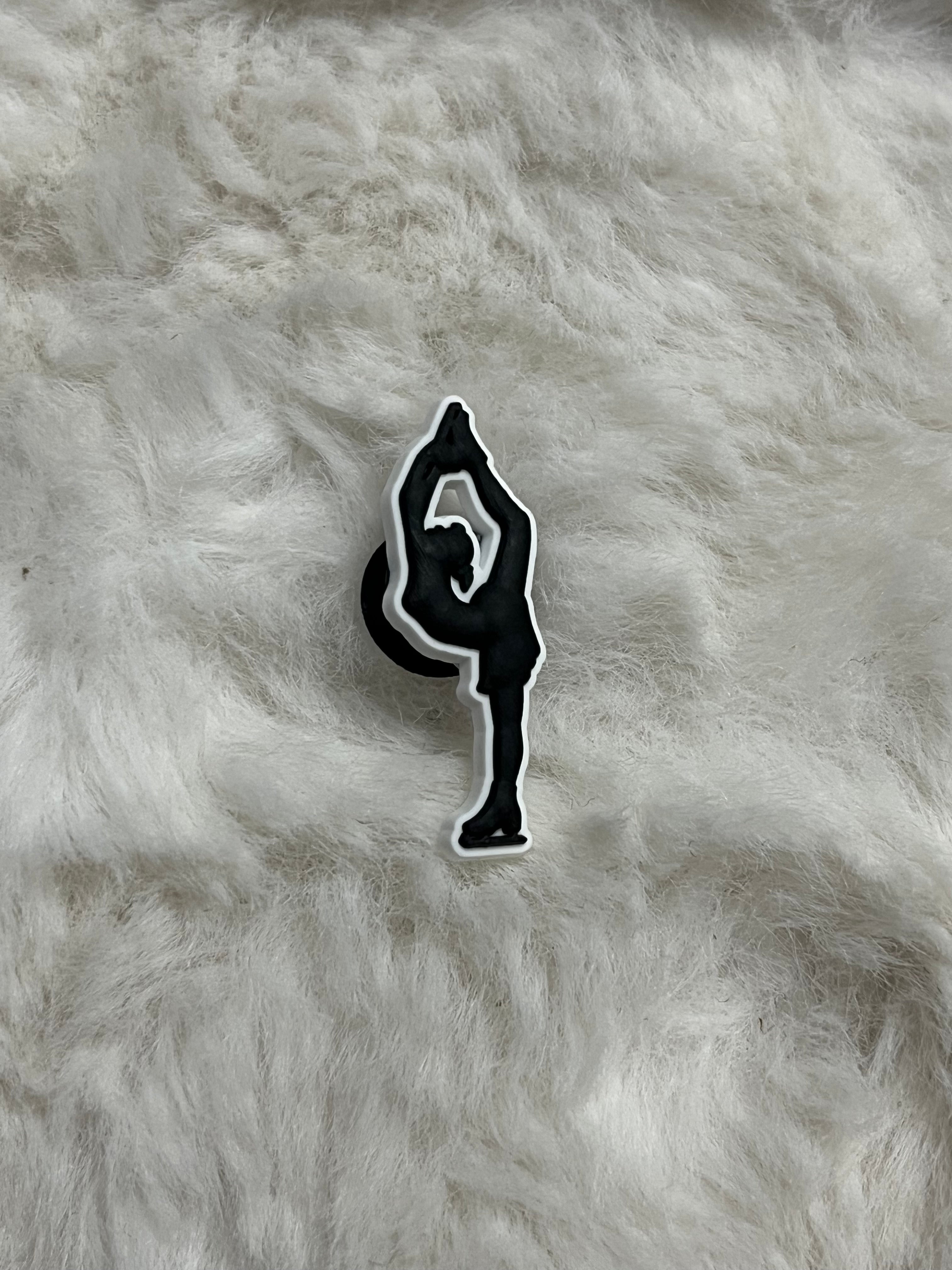 Figure Skating Croc Charms