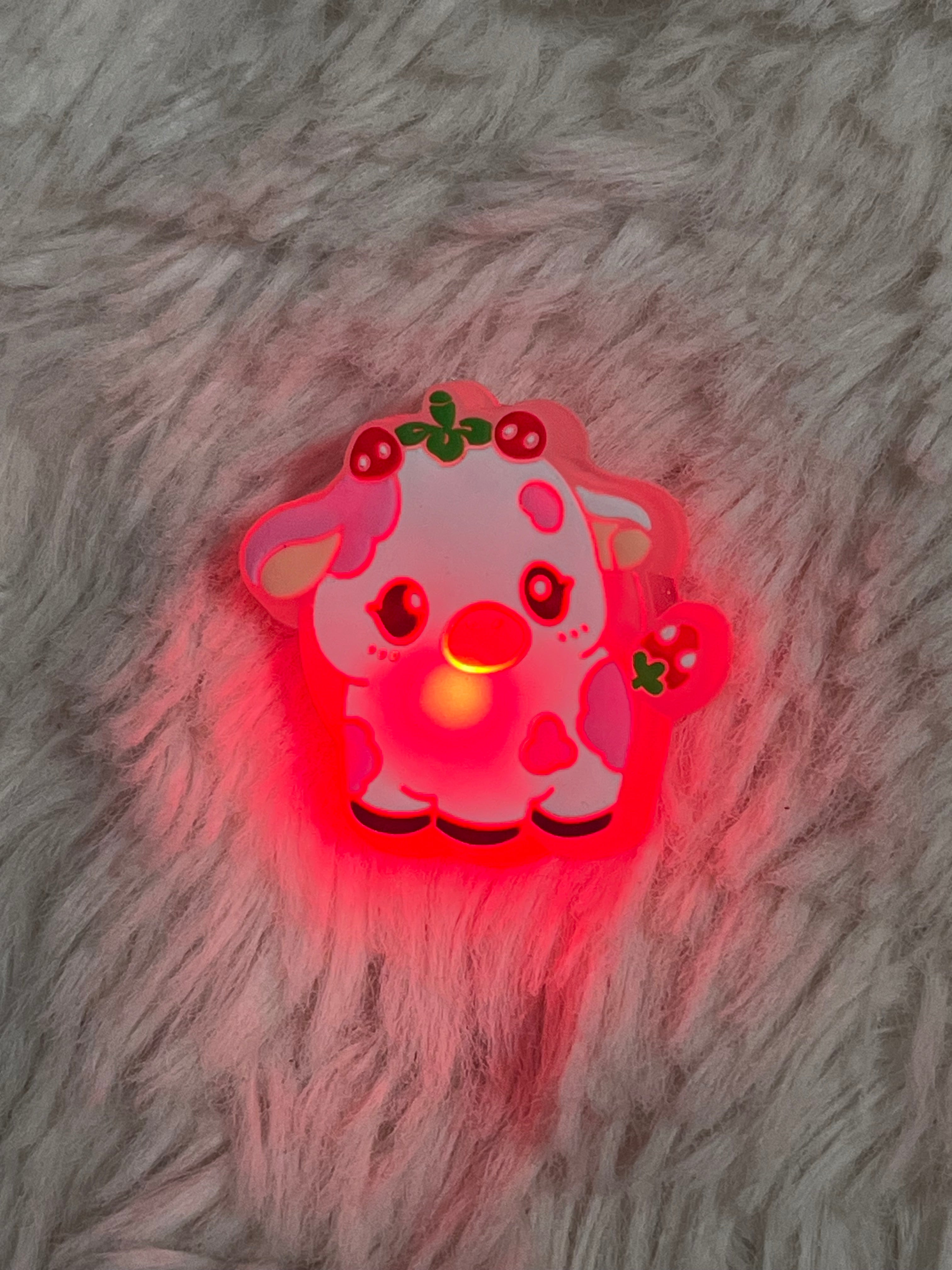 Cow Light Up Shoe Charm