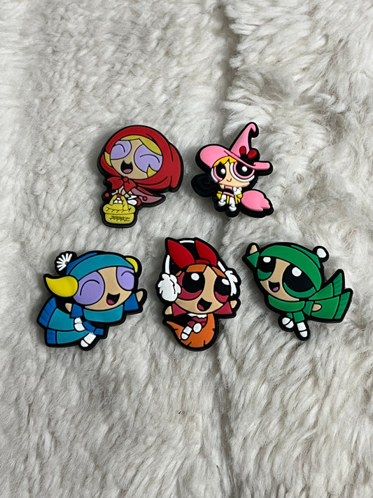 Powerpuff Girls (Holiday) Shoe Charms