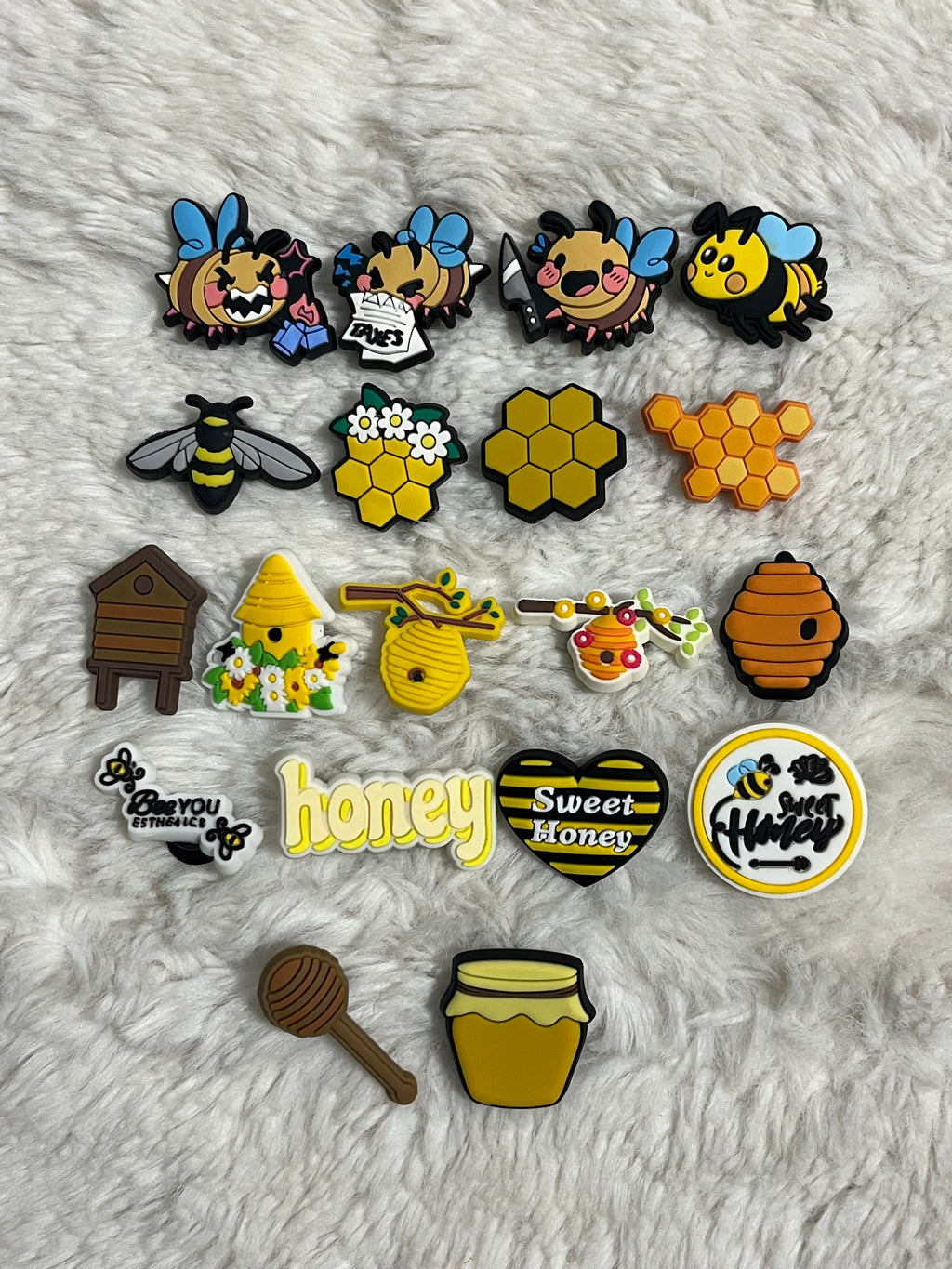 Bee Shoe Charms