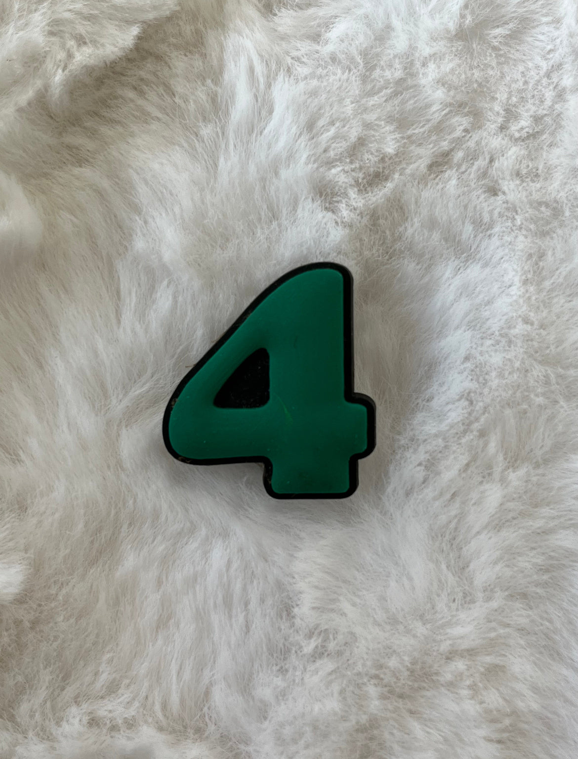 Big Colored Numbers Shoe Charms