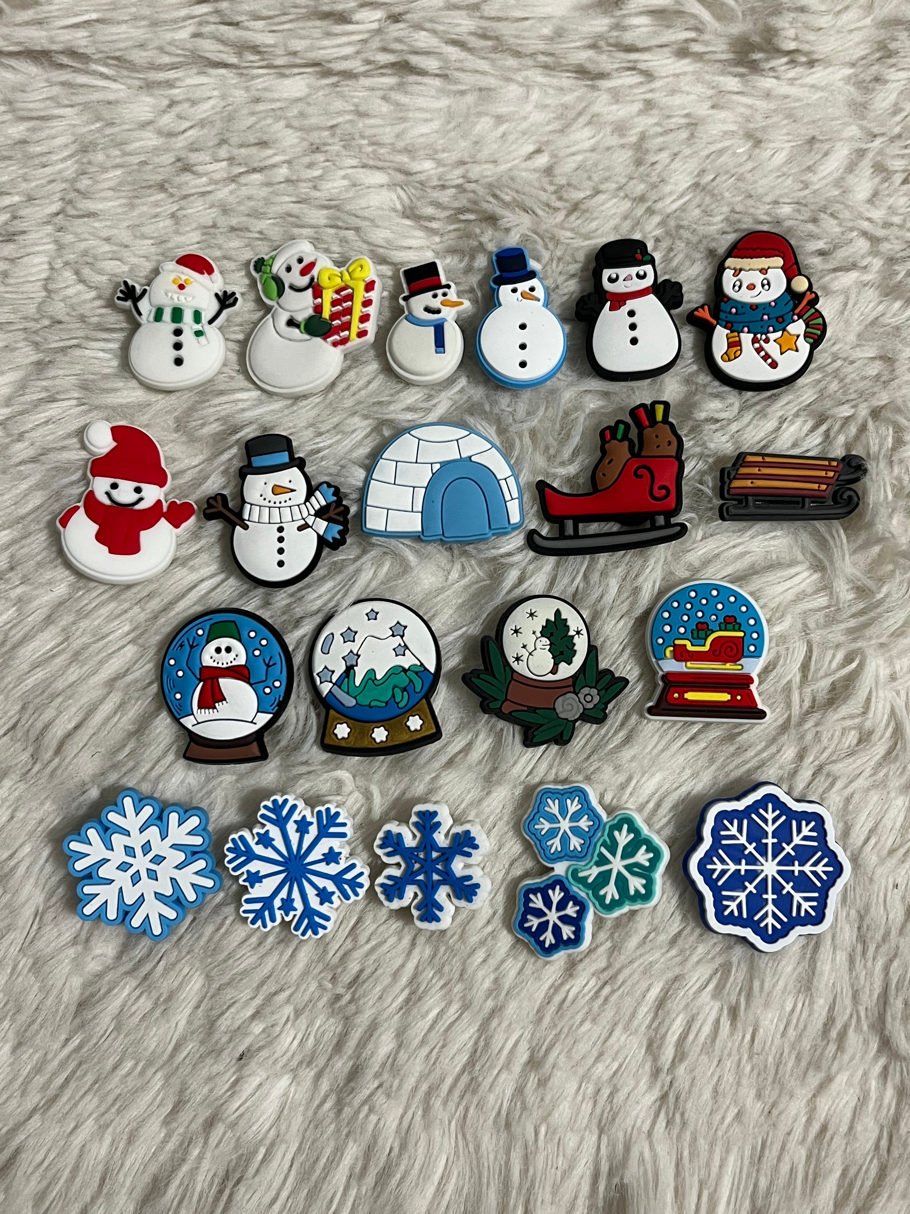 Christmas (Snow) Shoe Charms