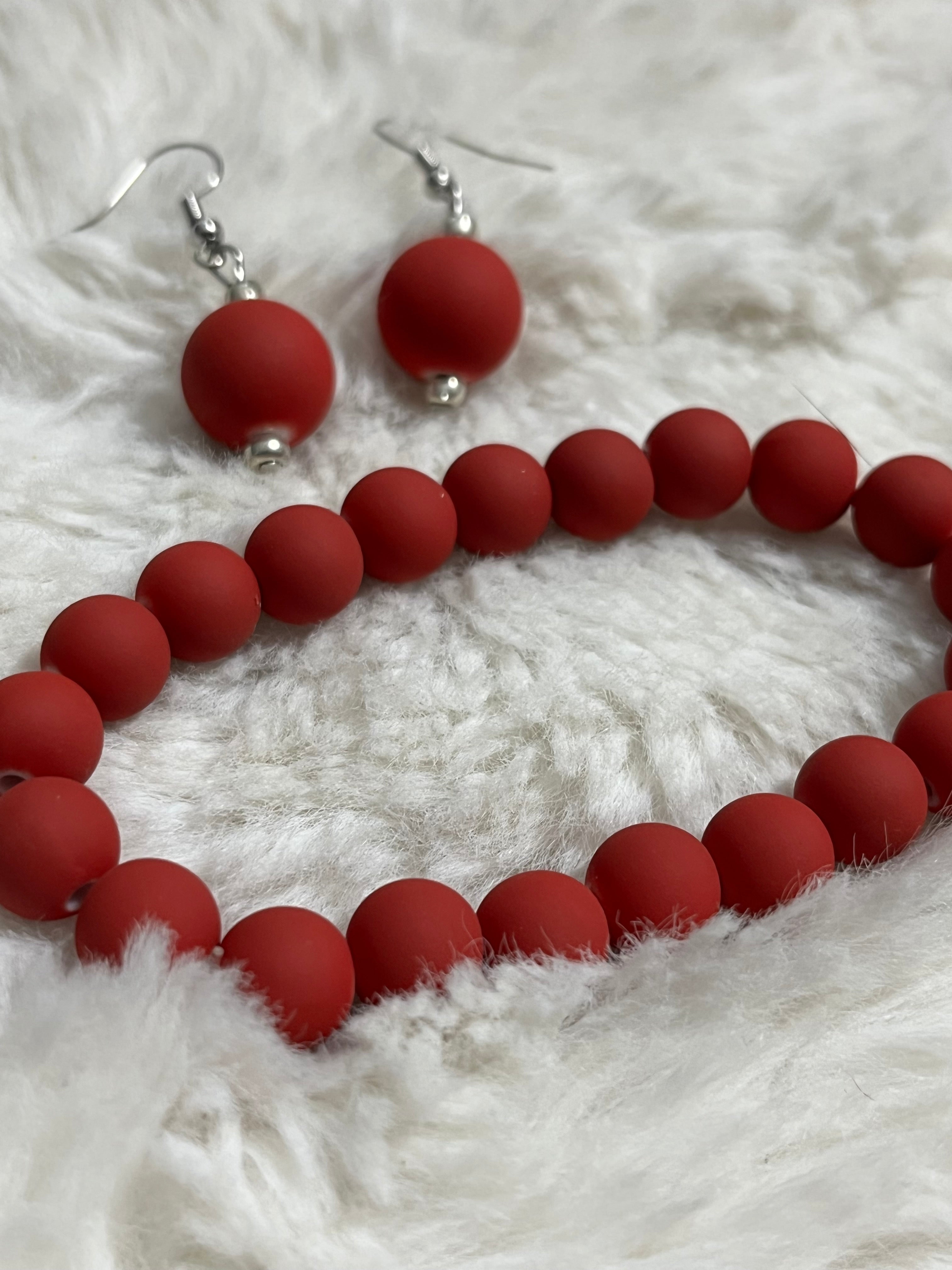 Scarlet Statement Bracelet Set