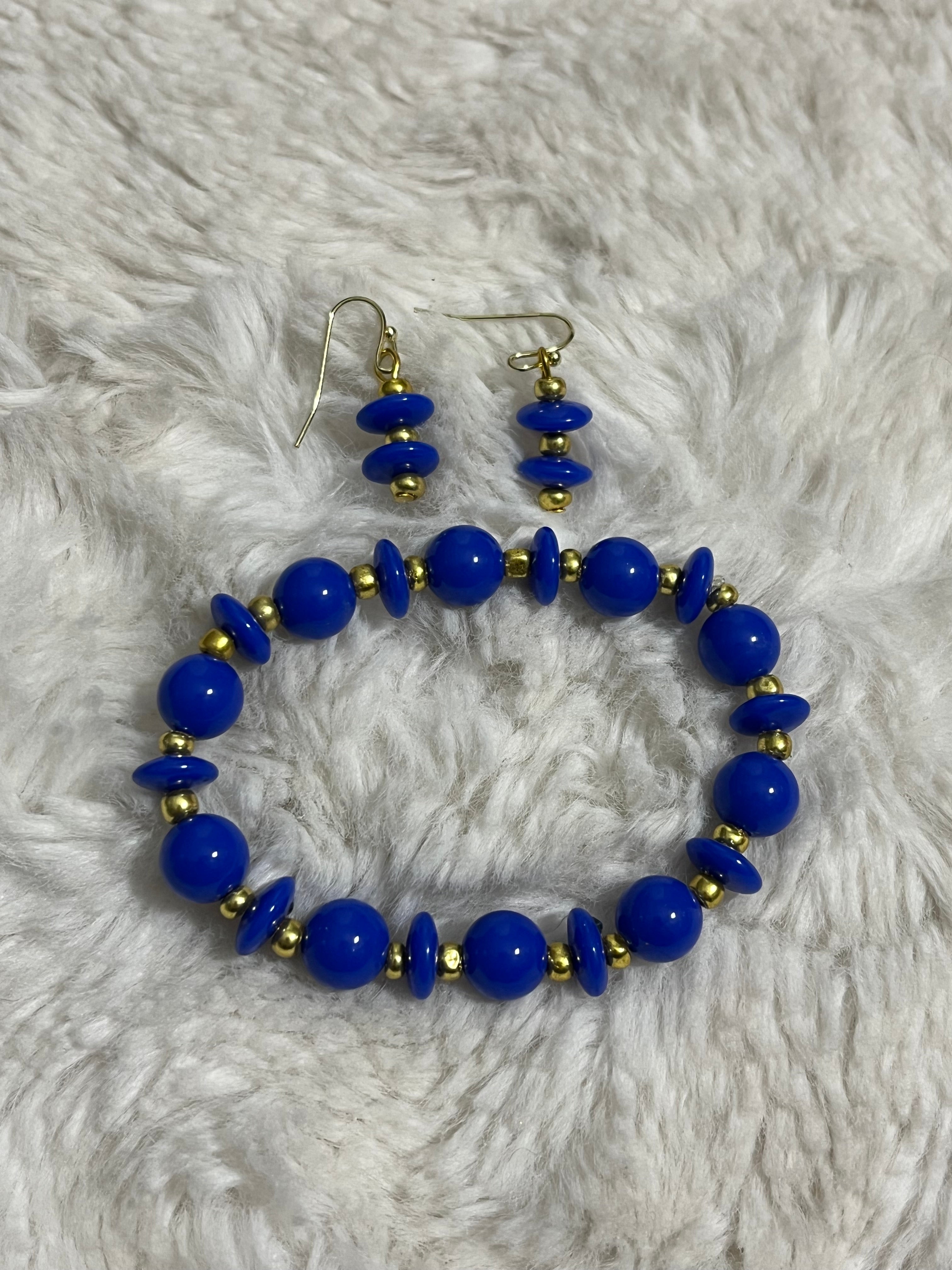 Sapphire Gold Bracelet Set