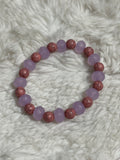 Lavender Rose Stone Bracelet