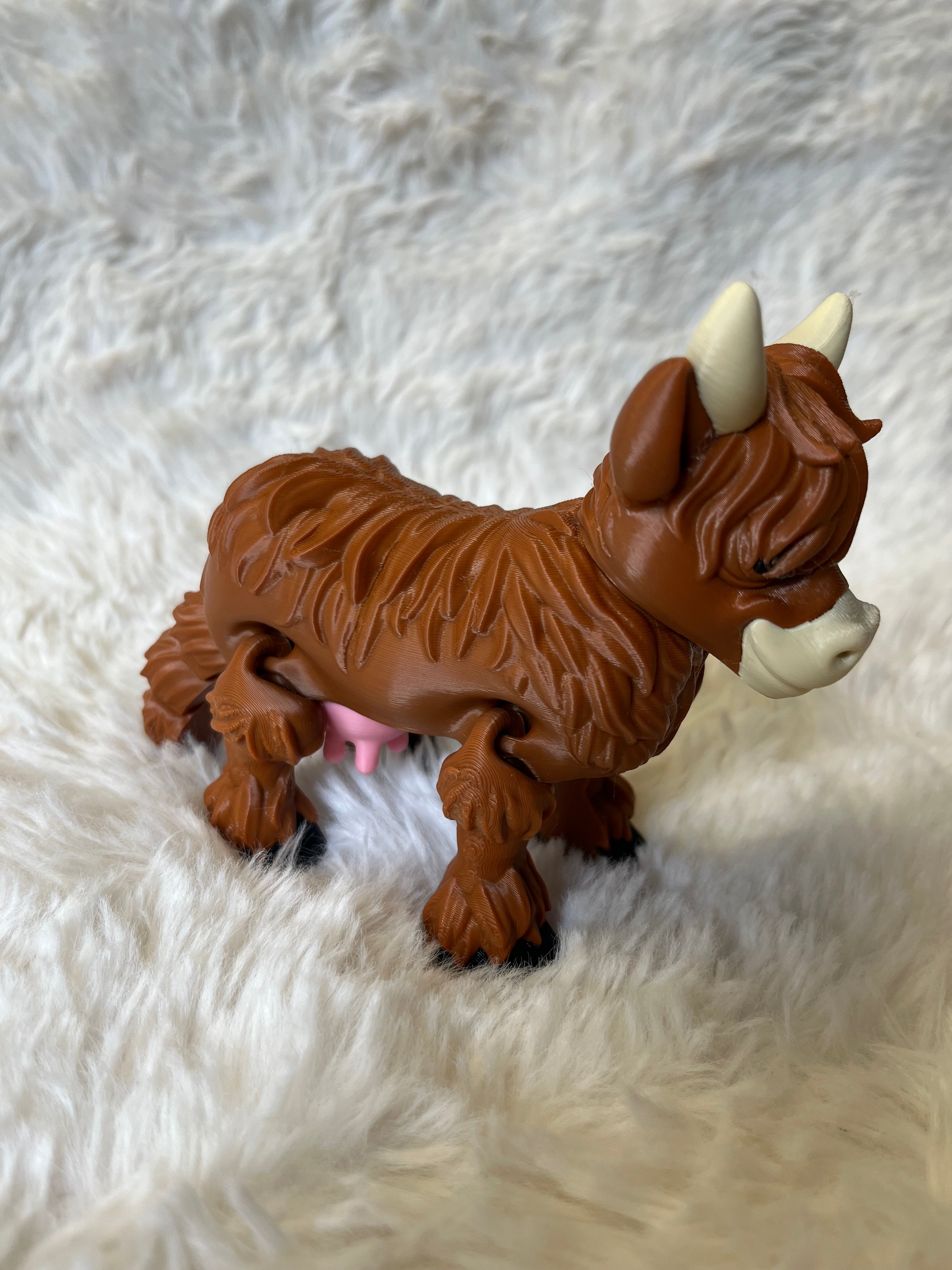 Highland Cow 3D Print