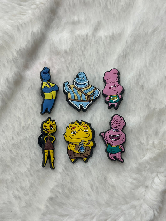 Elemental Croc Charms
